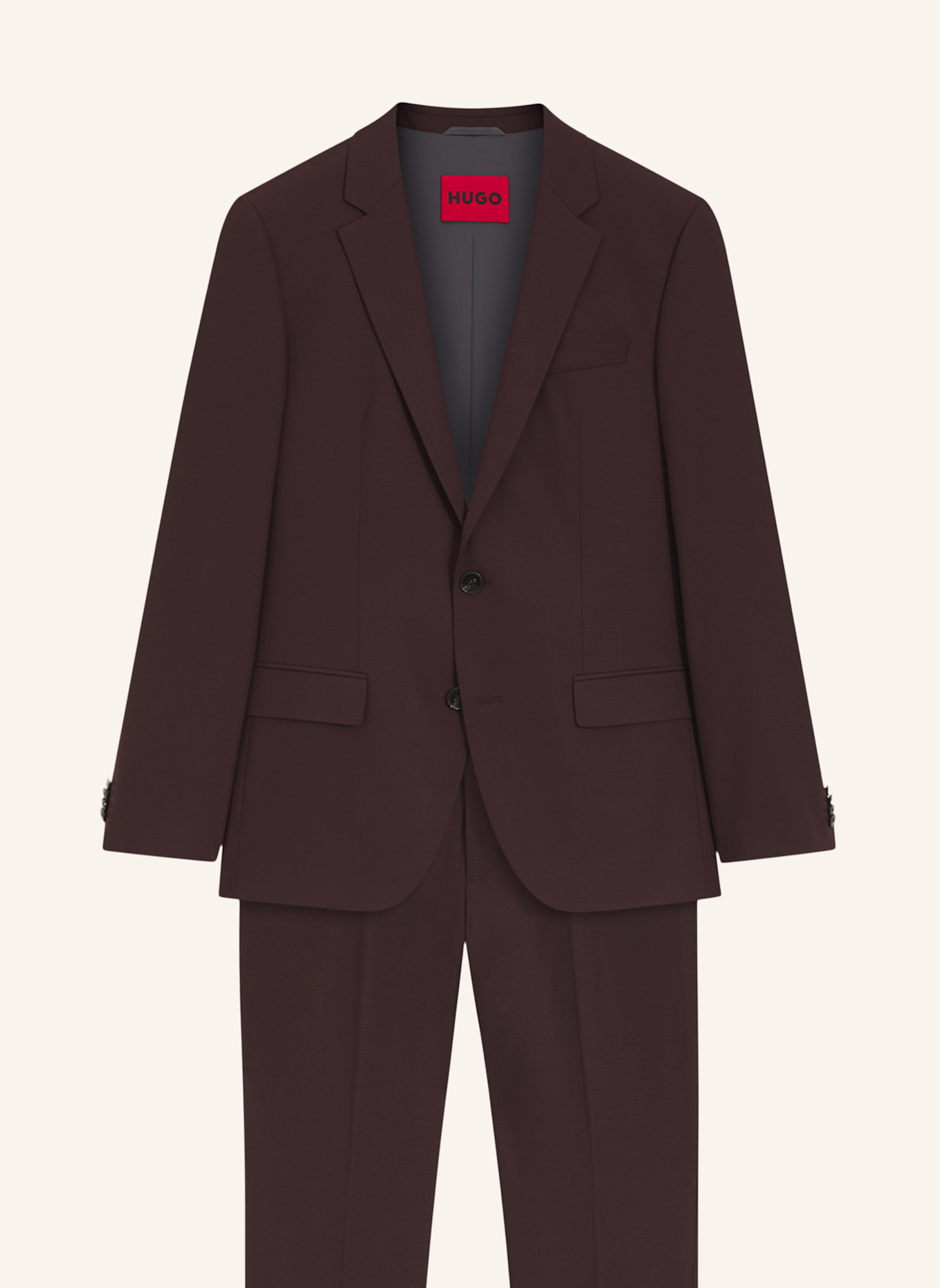 HUGO Business Anzug HENRY/GETLIN232X Slim Fit: BRAUN