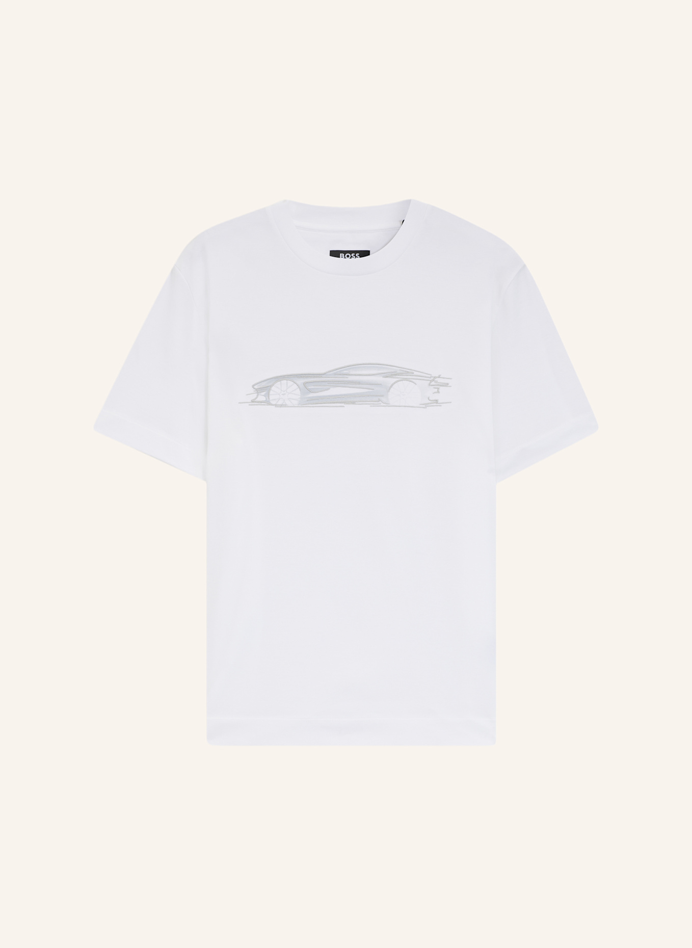 BOSS T-Shirt C-TAUT 242_AM Regular Fit: WEISS