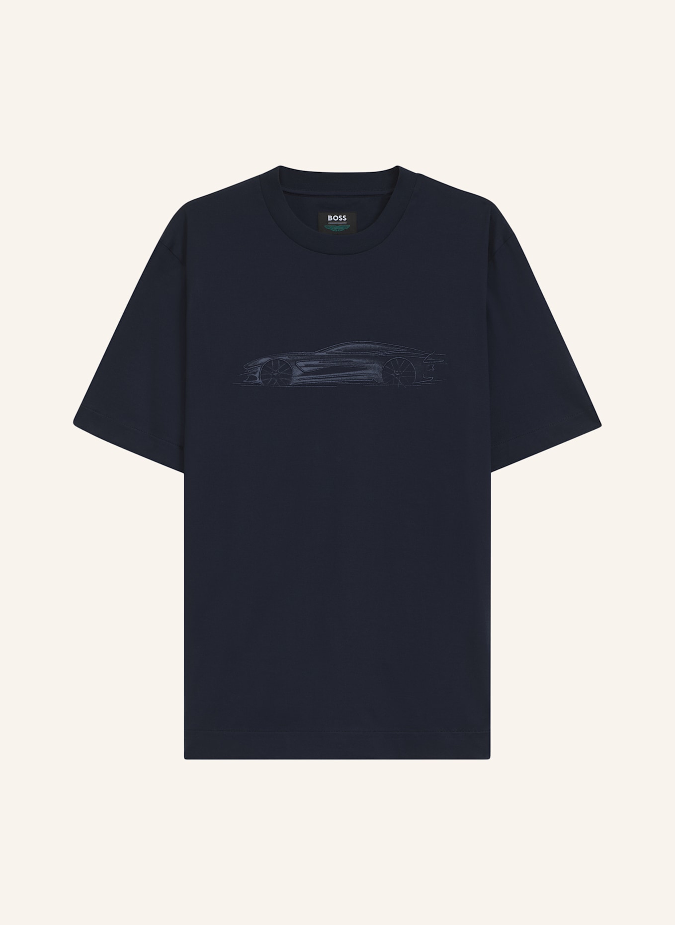 BOSS T-Shirt C-TAUT 242_AM Regular Fit: DUNKELBLAU