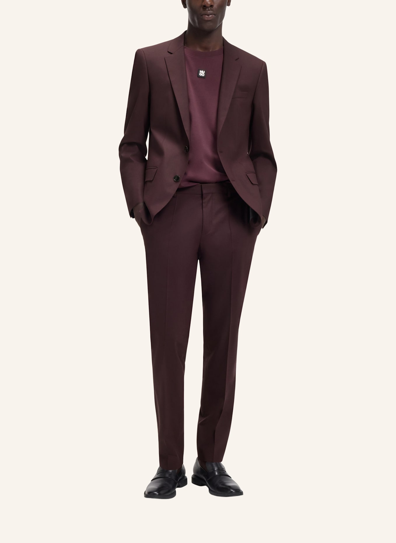 HUGO Business Anzug HENRY/GETLIN232X Slim Fit: BRAUN