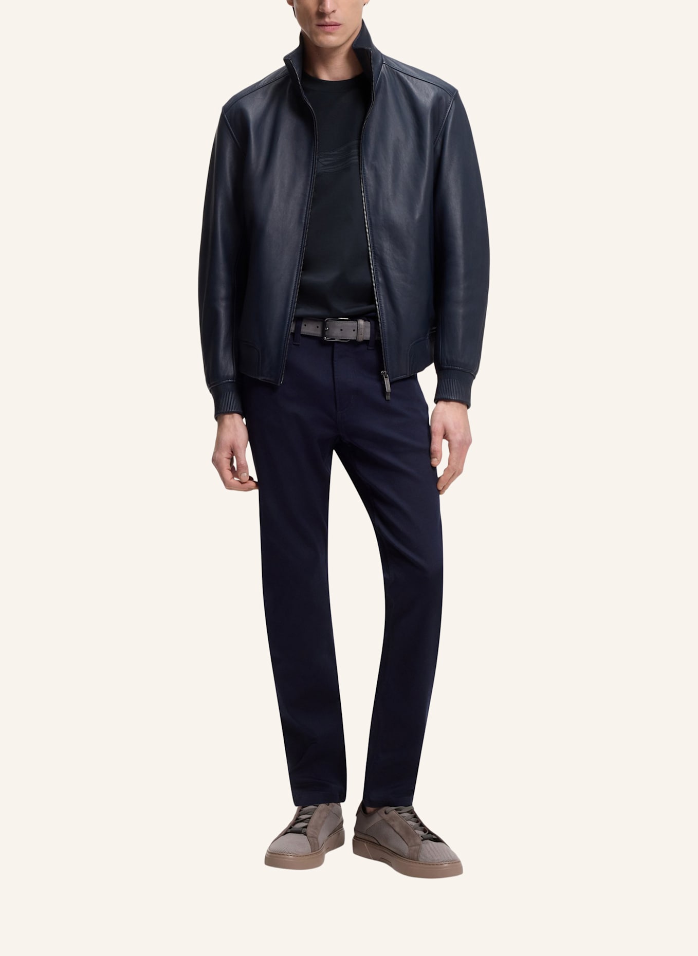 BOSS T-Shirt C-TAUT 242_AM Regular Fit: DUNKELBLAU