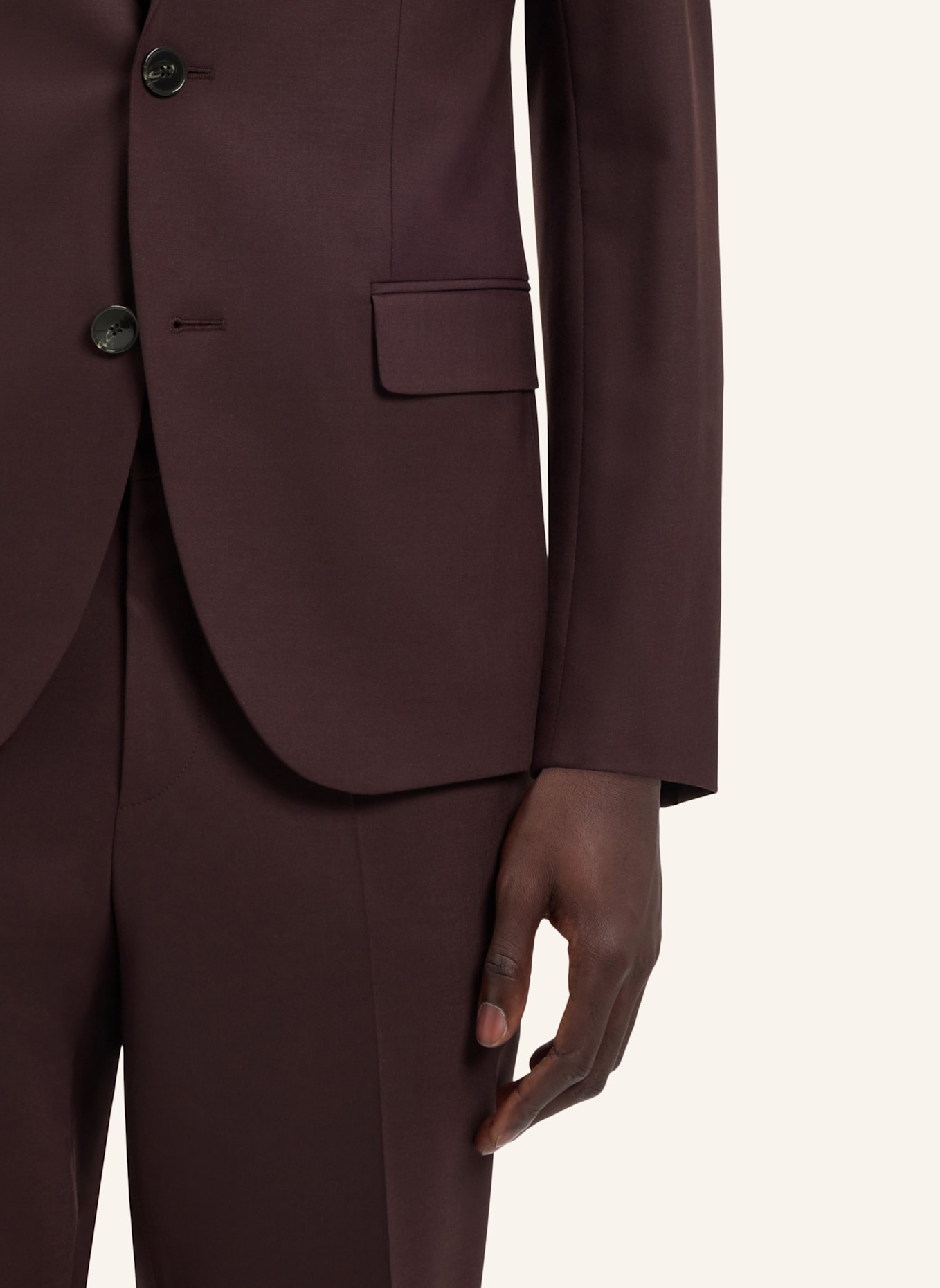 HUGO Business Anzug HENRY/GETLIN232X Slim Fit: BRAUN