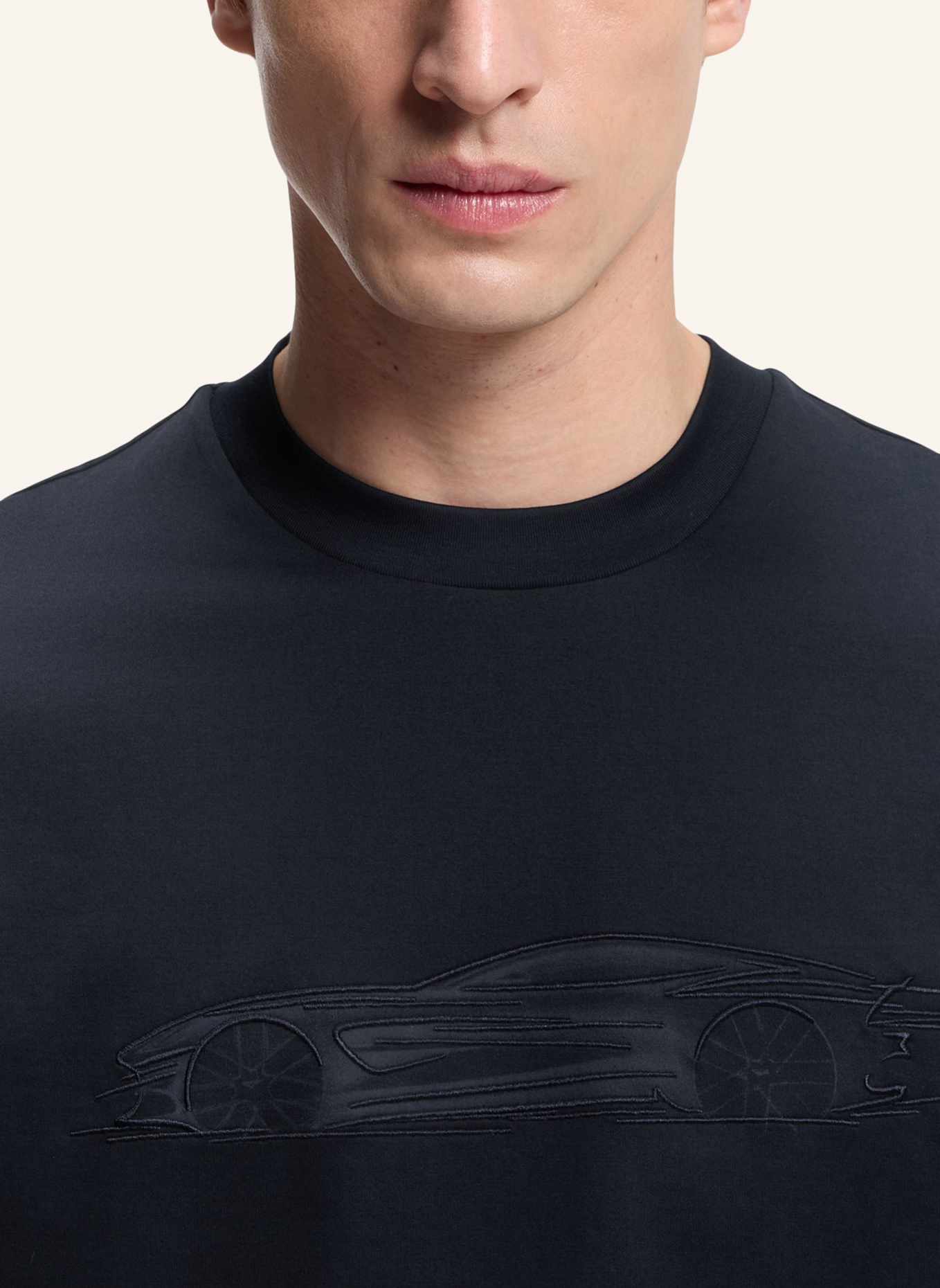 BOSS T-Shirt C-TAUT 242_AM Regular Fit: DUNKELBLAU