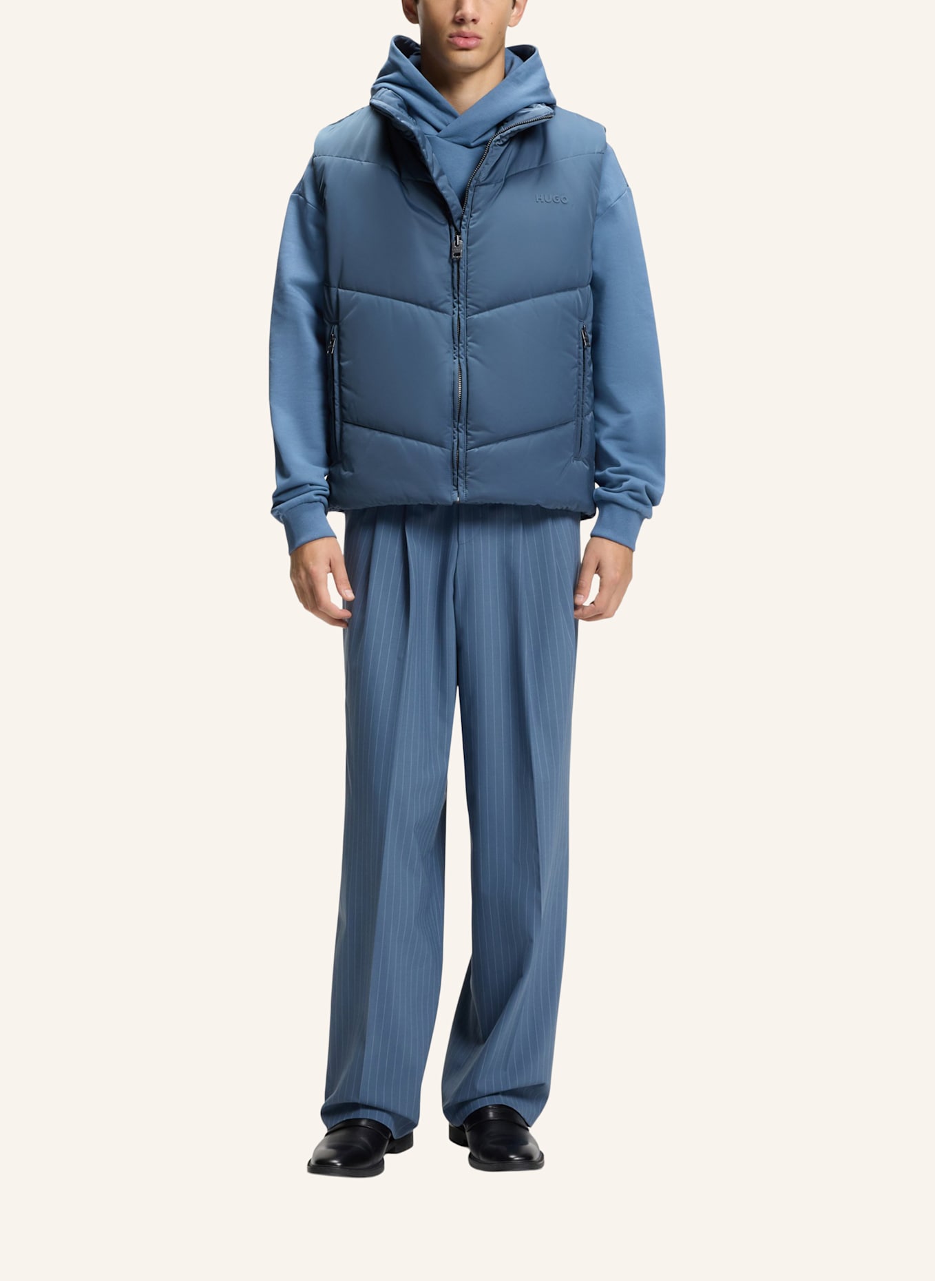 HUGO Casual Jacke BEROLINO2611 Regular Fit: BLAU