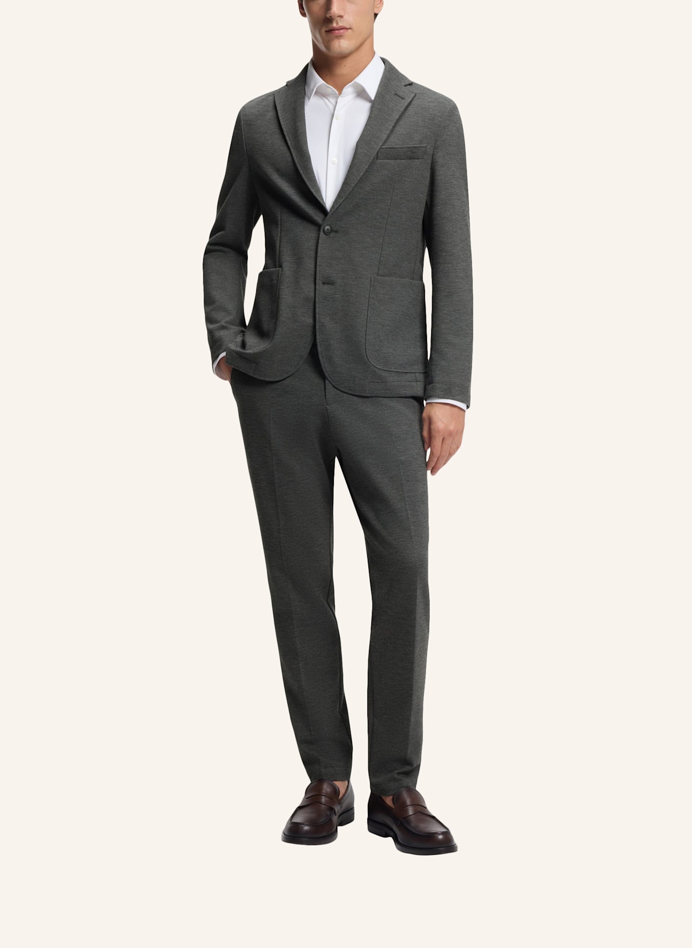 BOSS Business Hose P-GENIUS-JCWWGPK261F Slim Fit: SILBER