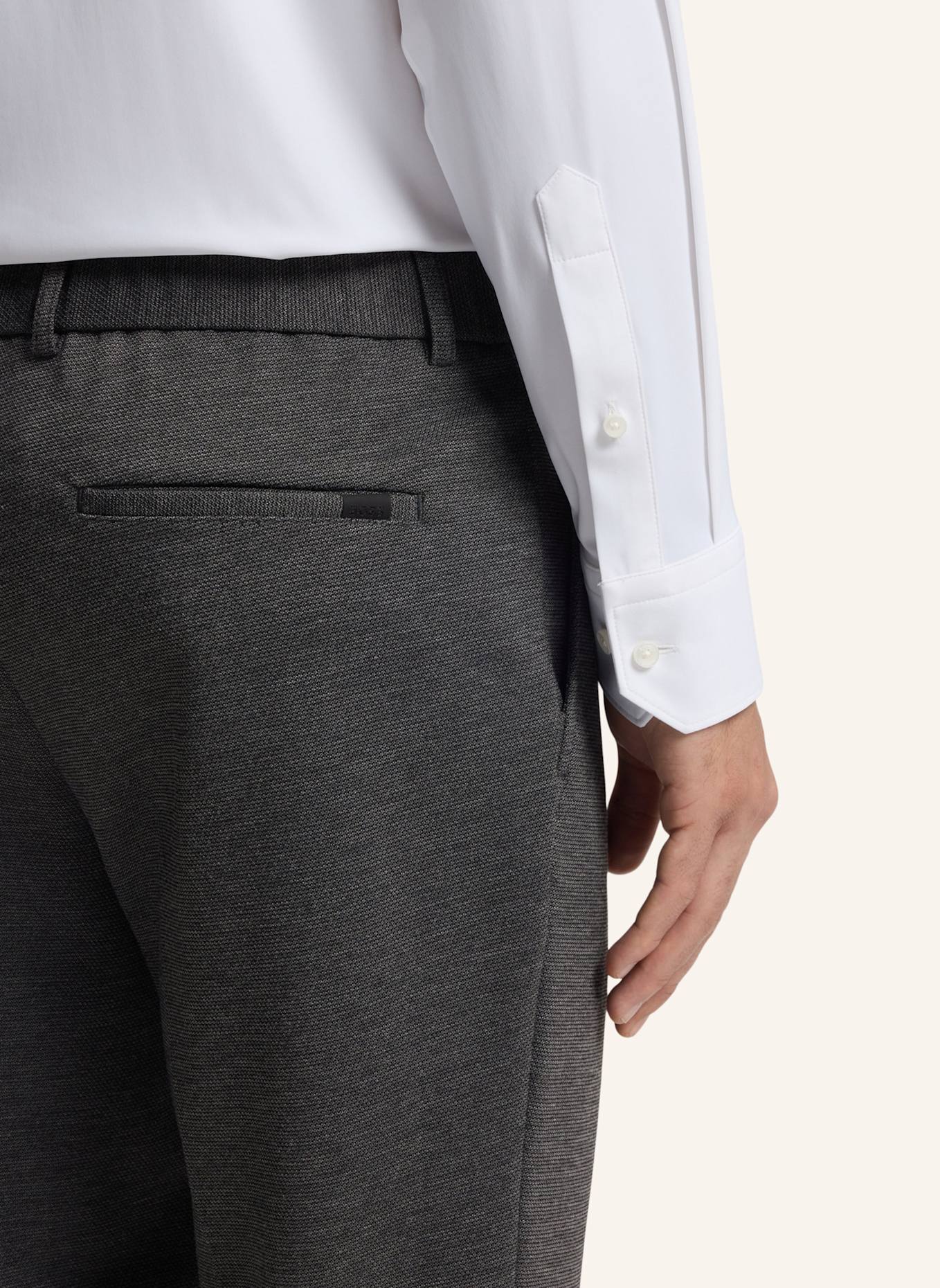 BOSS Business Hose P-GENIUS-JCWWGPK261F Slim Fit: SILBER