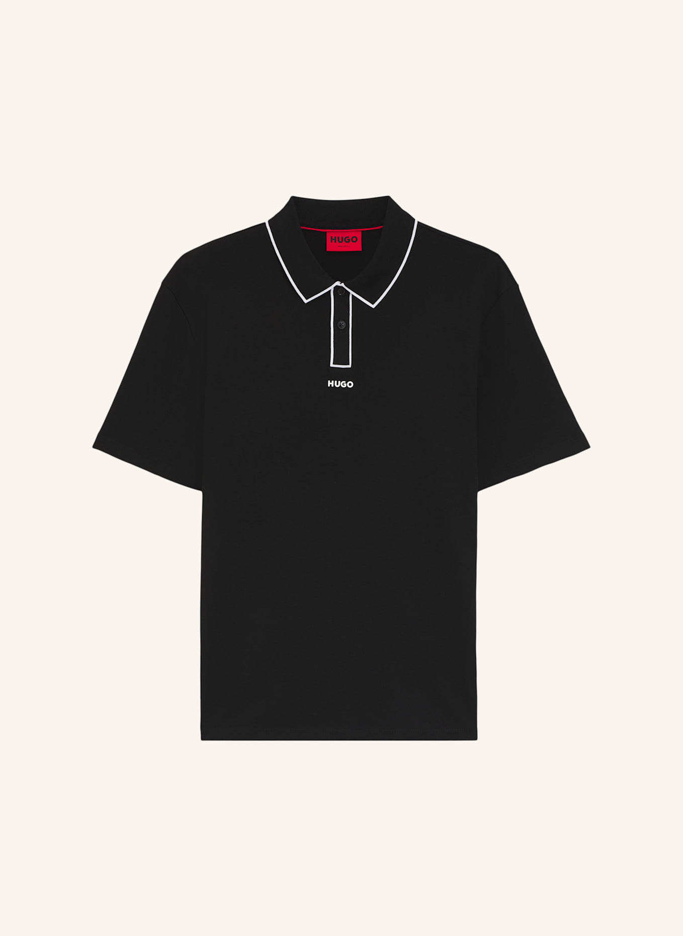 HUGO Poloshirt DALUMO Regular Fit: SCHWARZ