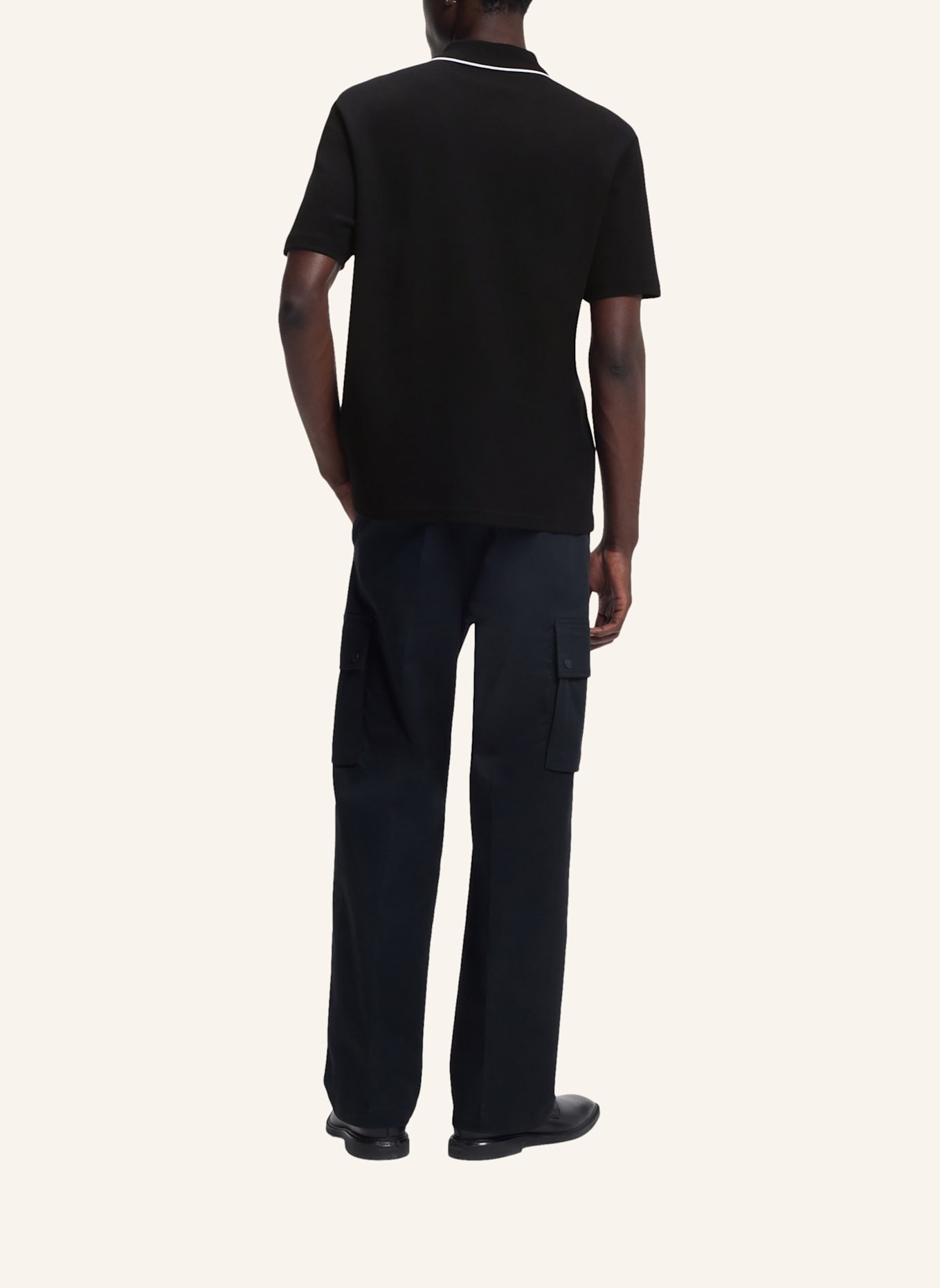 HUGO Poloshirt DALUMO Regular Fit: SCHWARZ