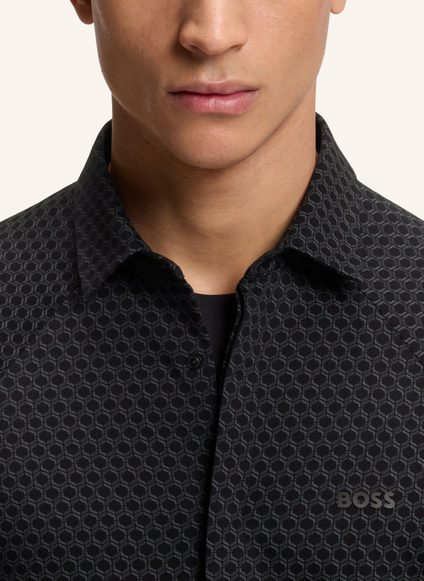 BOSS Casual Hemd ST_EXCURSE L Regular Fit: SCHWARZ