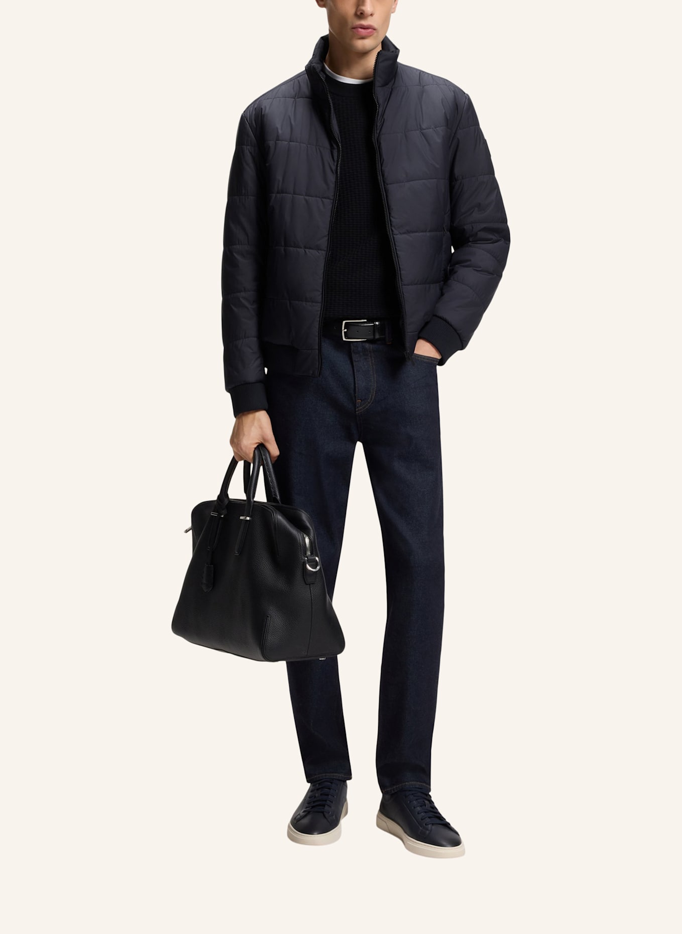 BOSS Casual Jacke COMBETT_IN: DUNKELBLAU