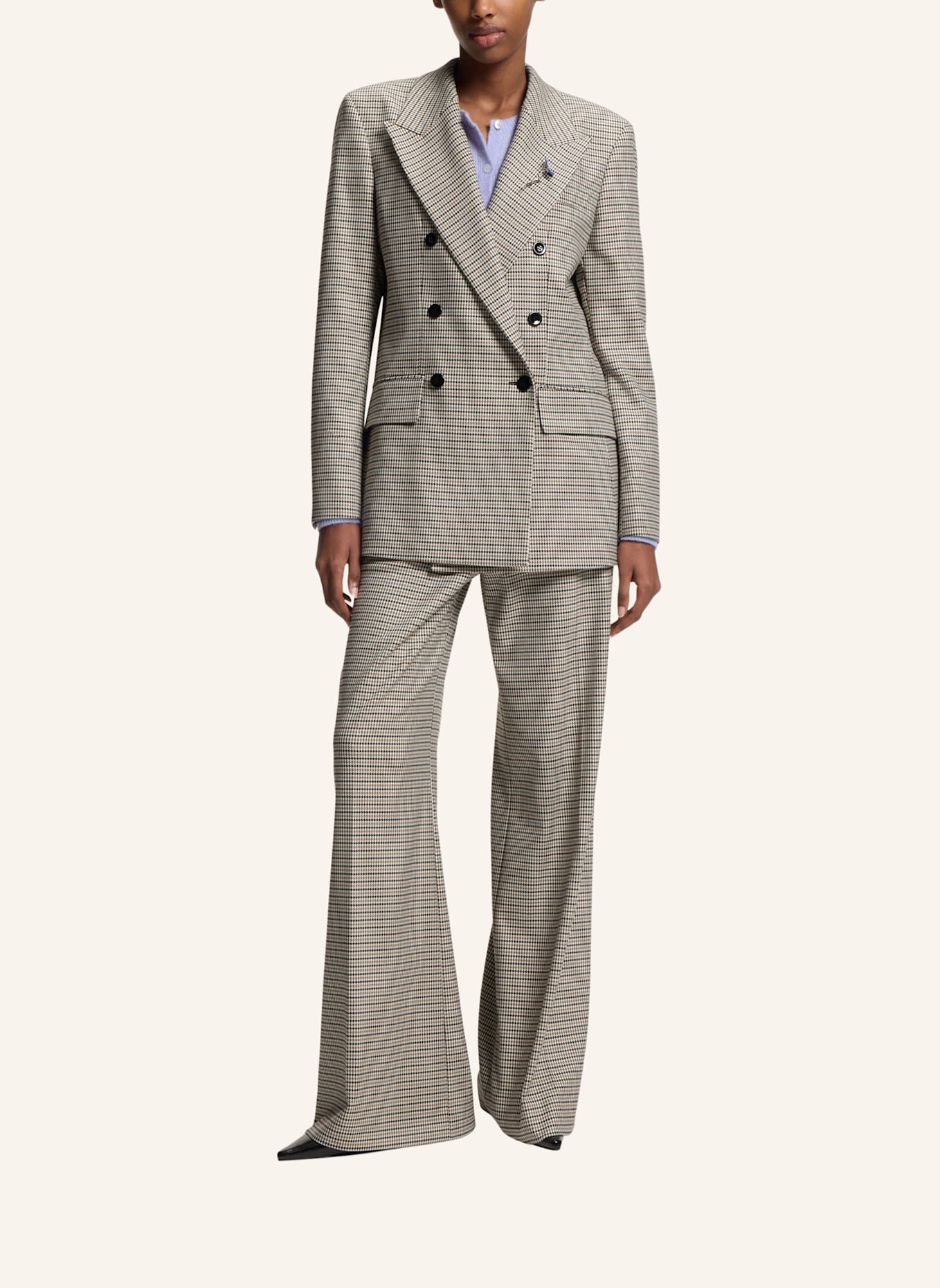 HUGO Blazer AMALISA Relaxed Fit: DUNKELGRAU