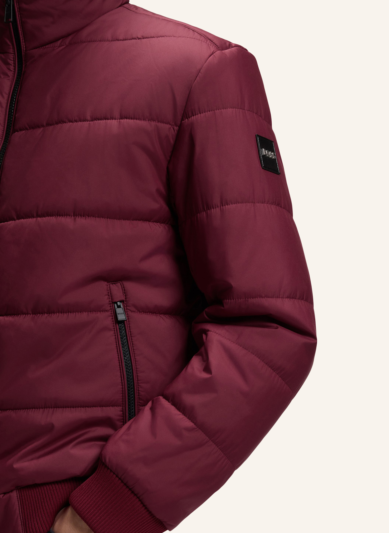 BOSS Casual Jacke COMBETT_IN: DUNKELROT