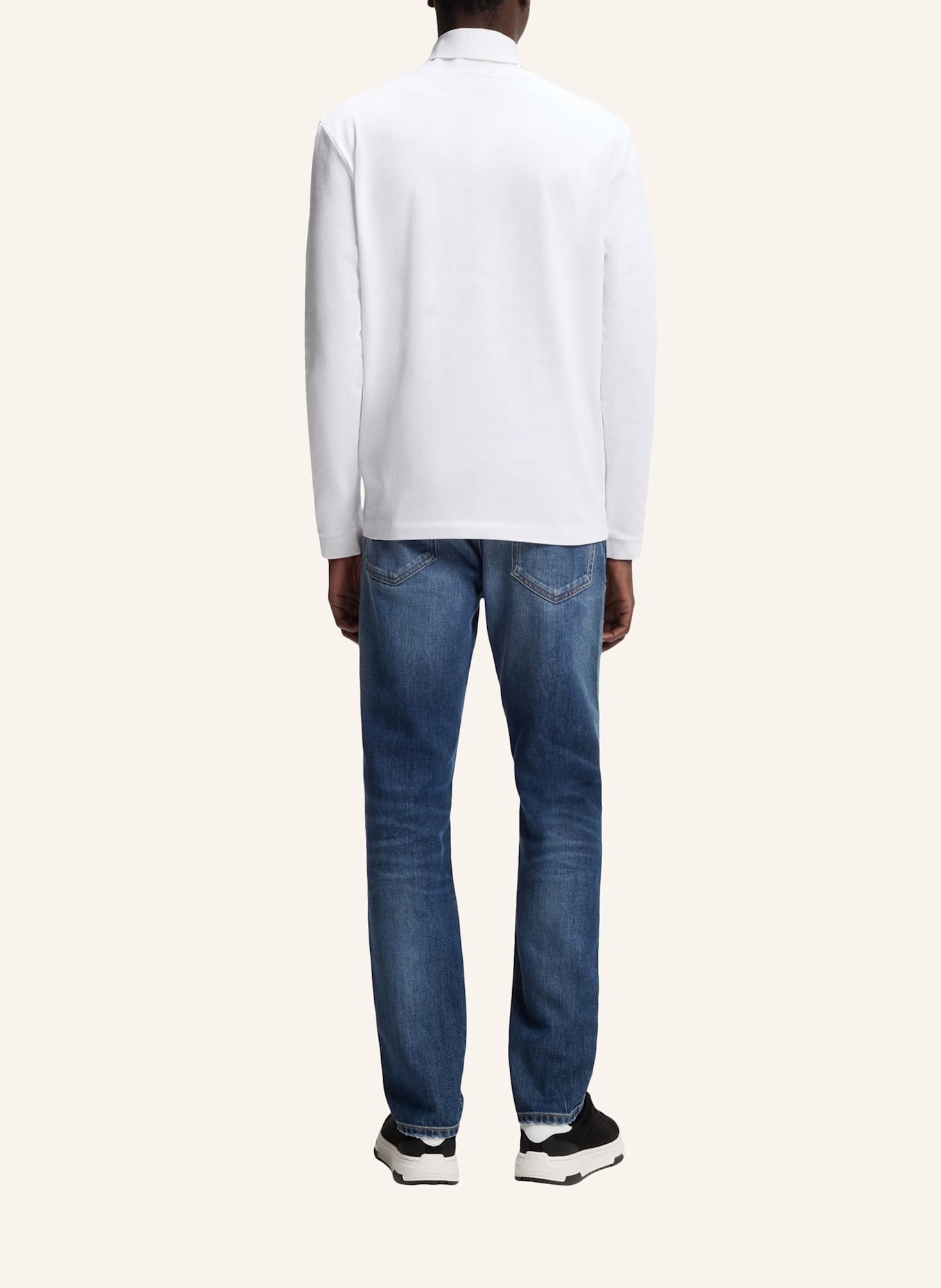 HUGO T-Shirt DEROLLO224_IN Slim Fit: WEISS