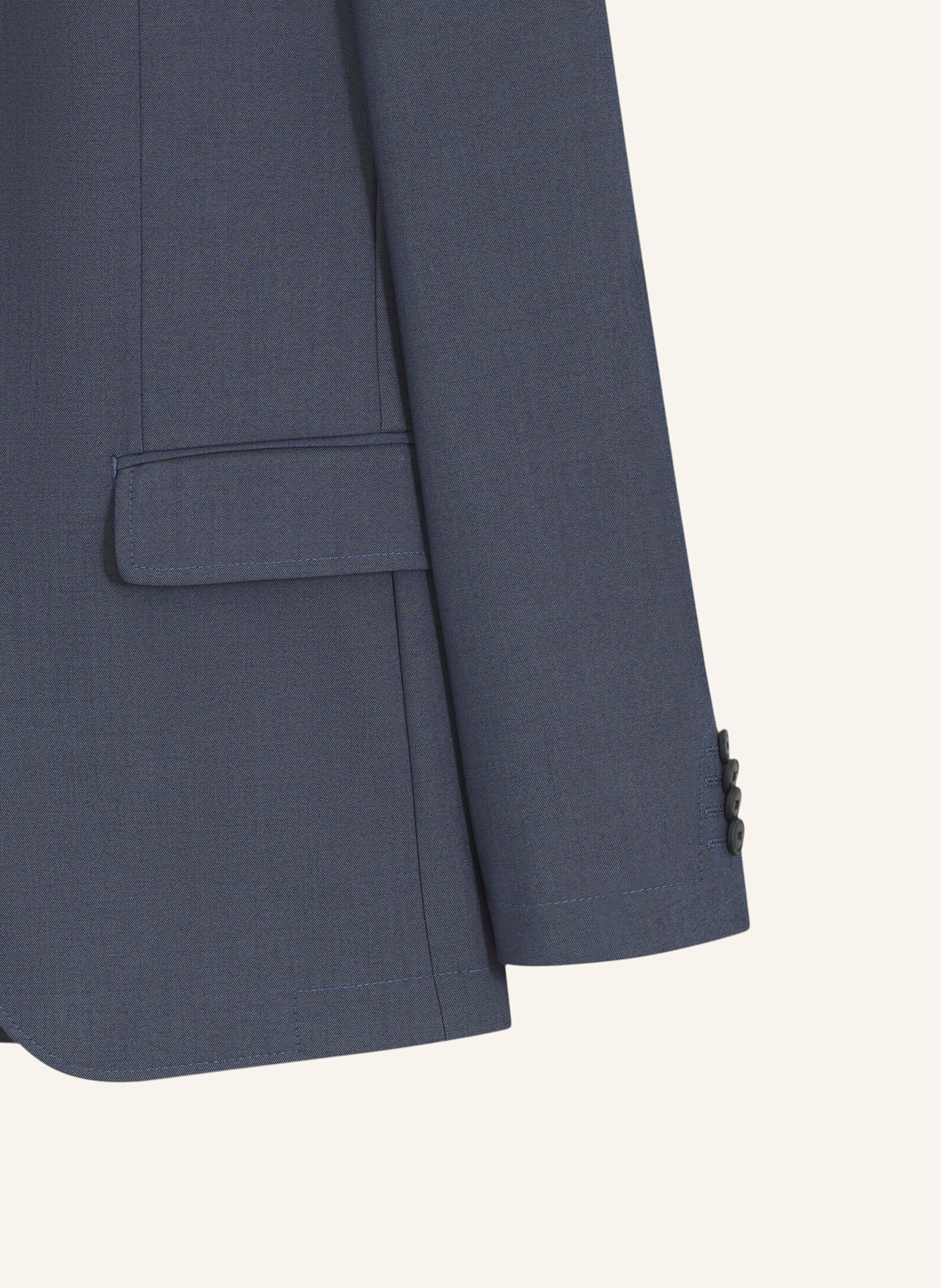 BOSS Business Anzug P-HUGE-3PCS-WG-261 Slim Fit: BLAU