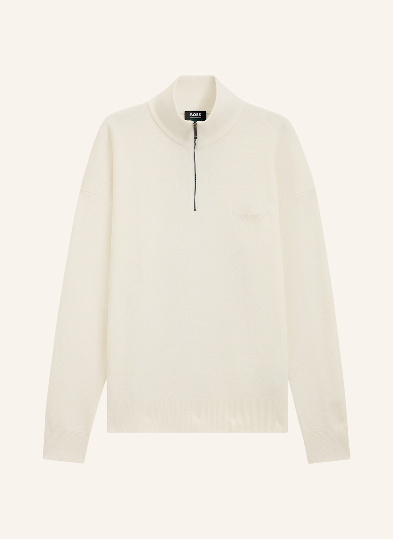 BOSS Pullover C-ULBANO_AM Relaxed Fit: WEISS