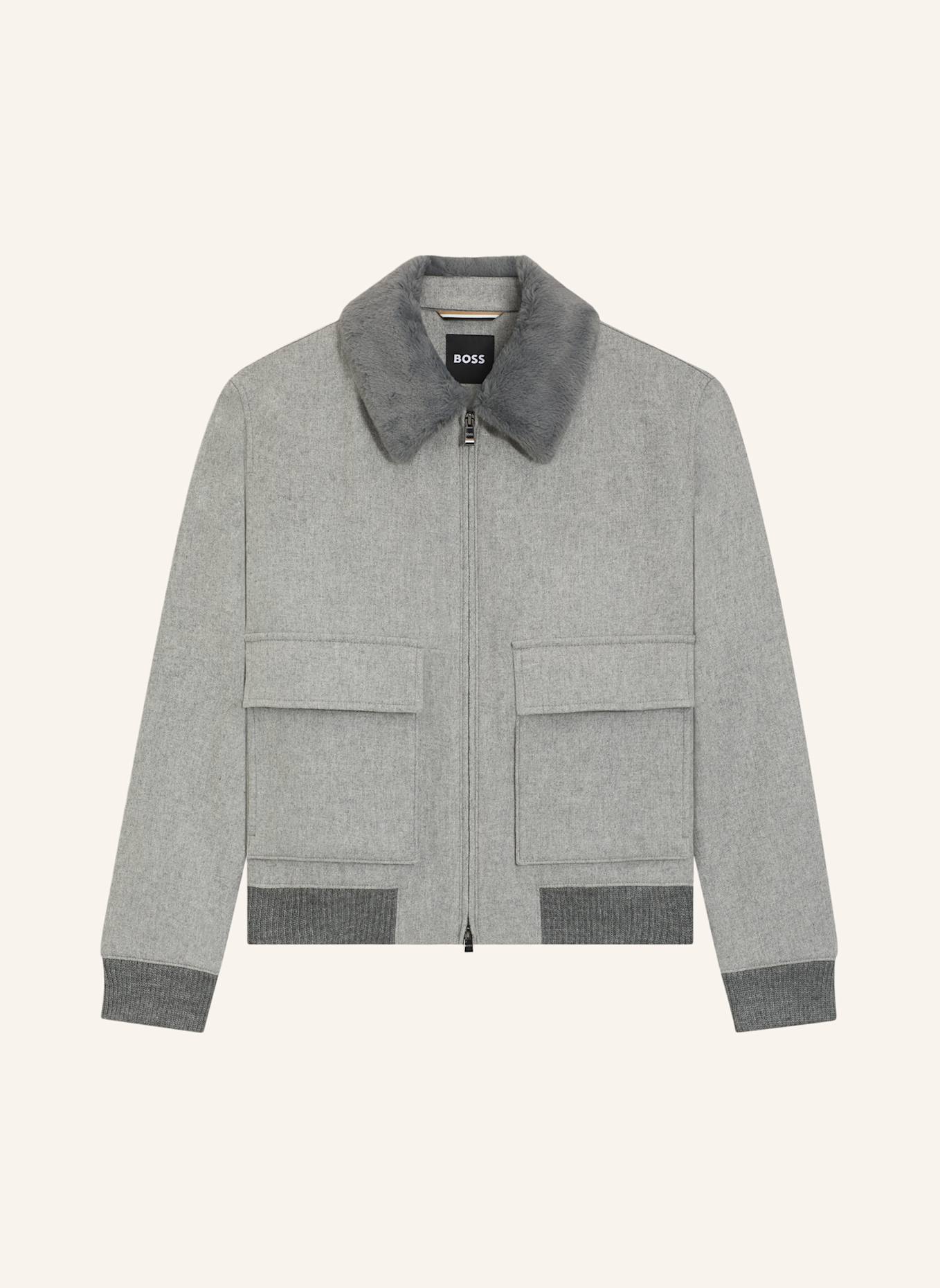 BOSS Klassischer Mantel H-CHARLY-251 Regular Fit: SILBER