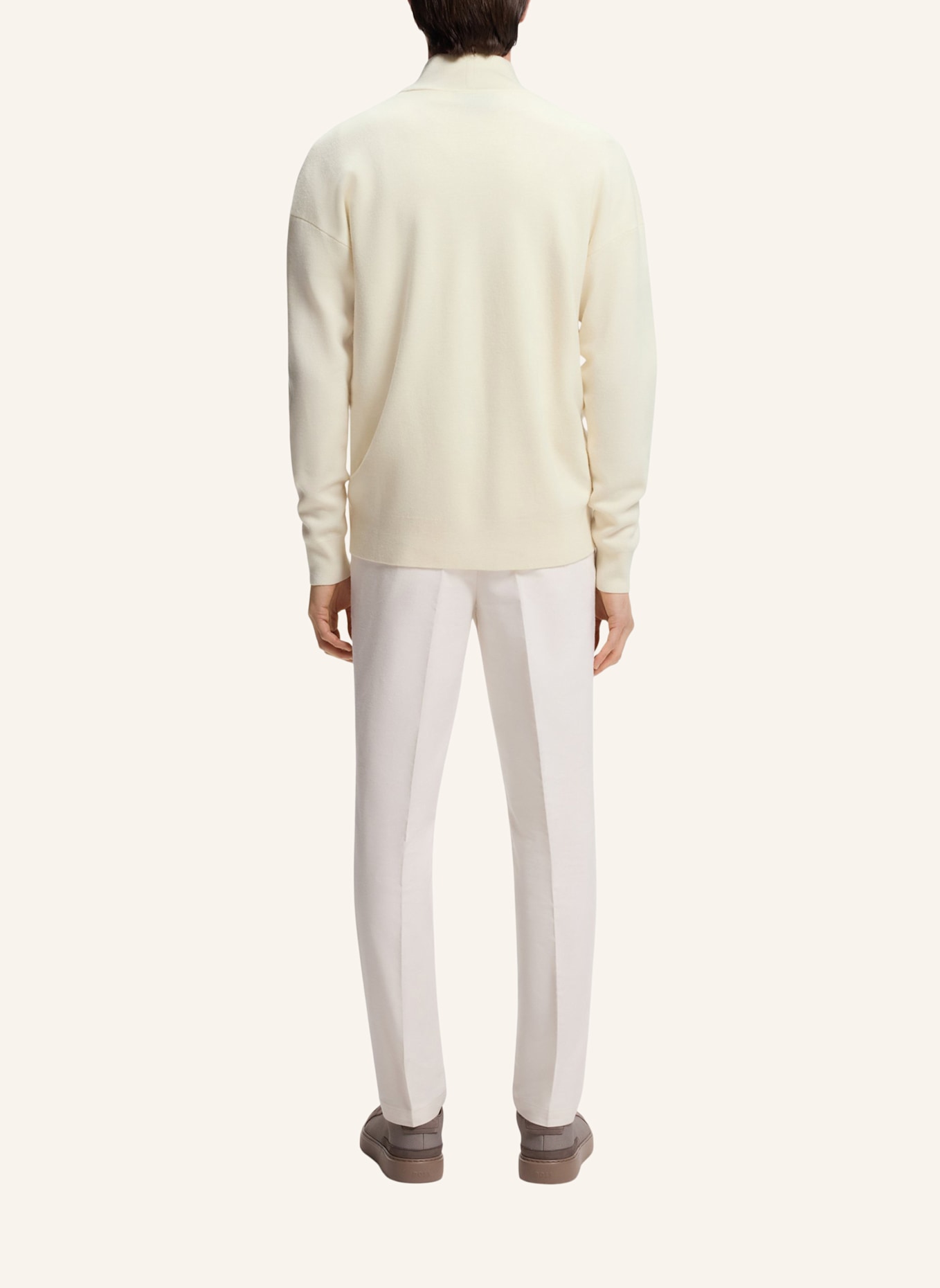 BOSS Pullover C-ULBANO_AM Relaxed Fit: WEISS