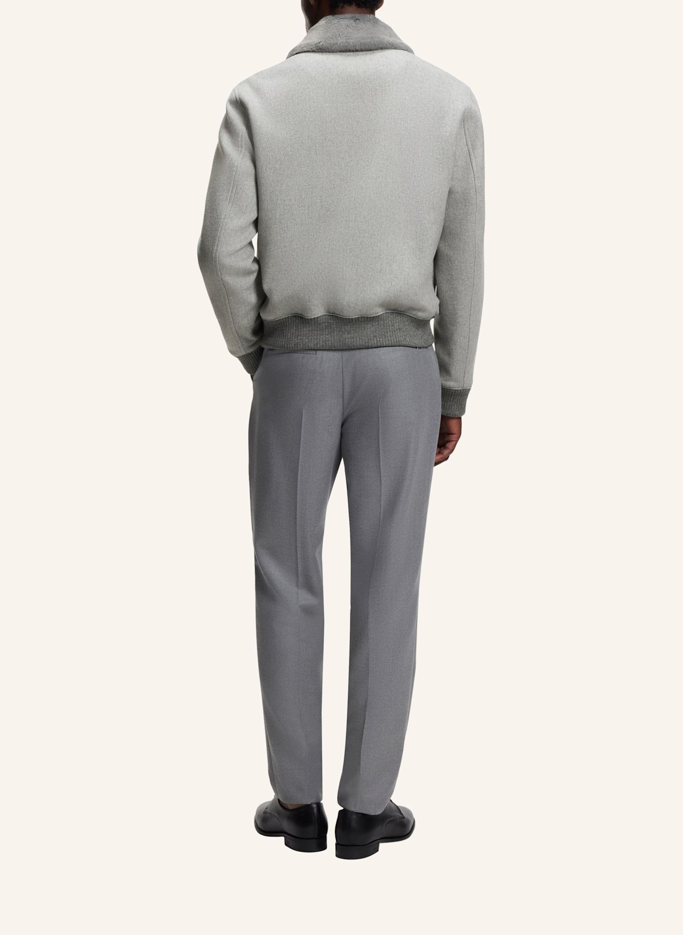 BOSS Klassischer Mantel H-CHARLY-251 Regular Fit: SILBER