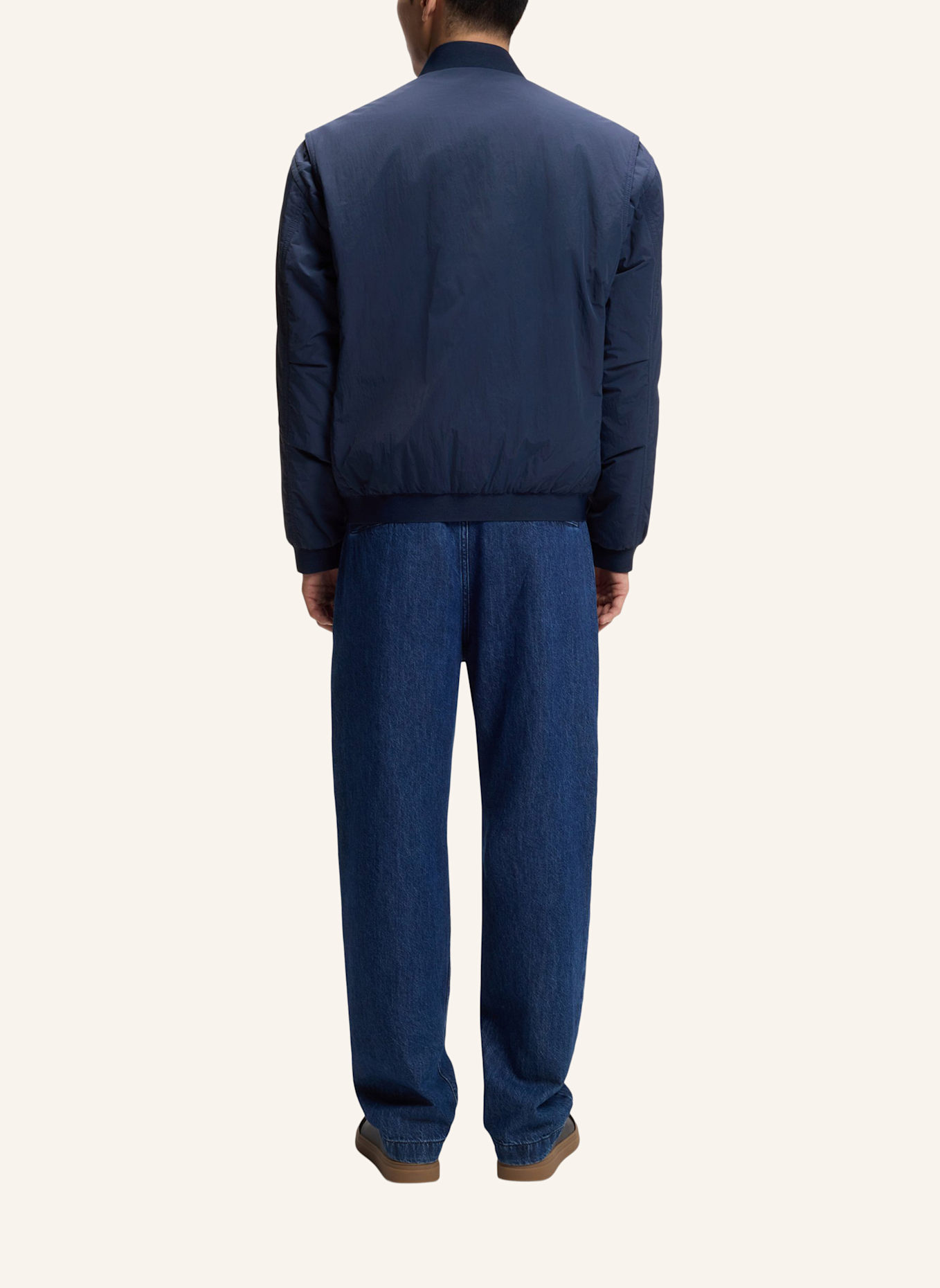 BOSS Casual Jacke OVARSI Relaxed Fit: BLAU