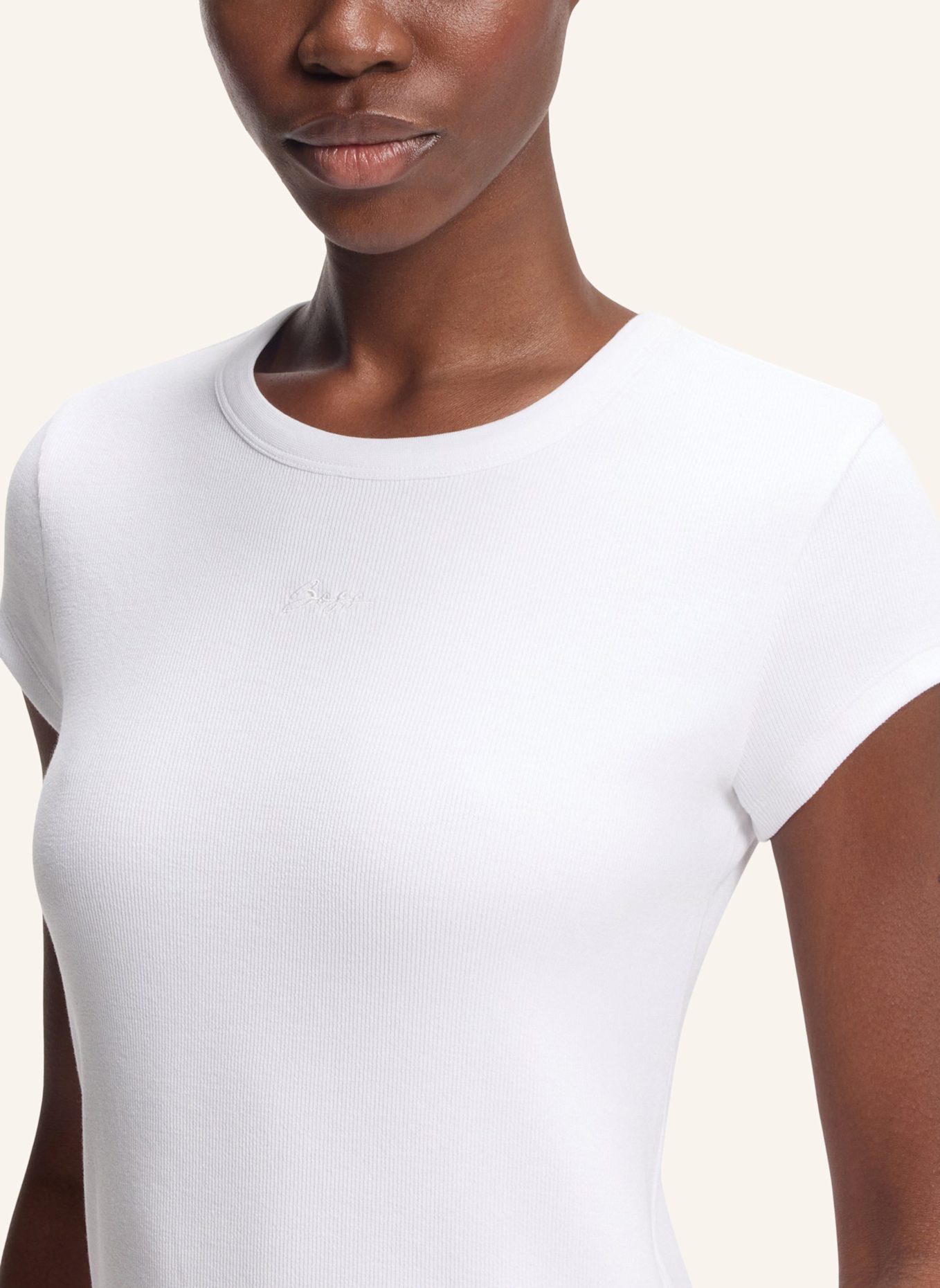 BOSS T-Shirt C_ECUTE Slim Fit: WEISS