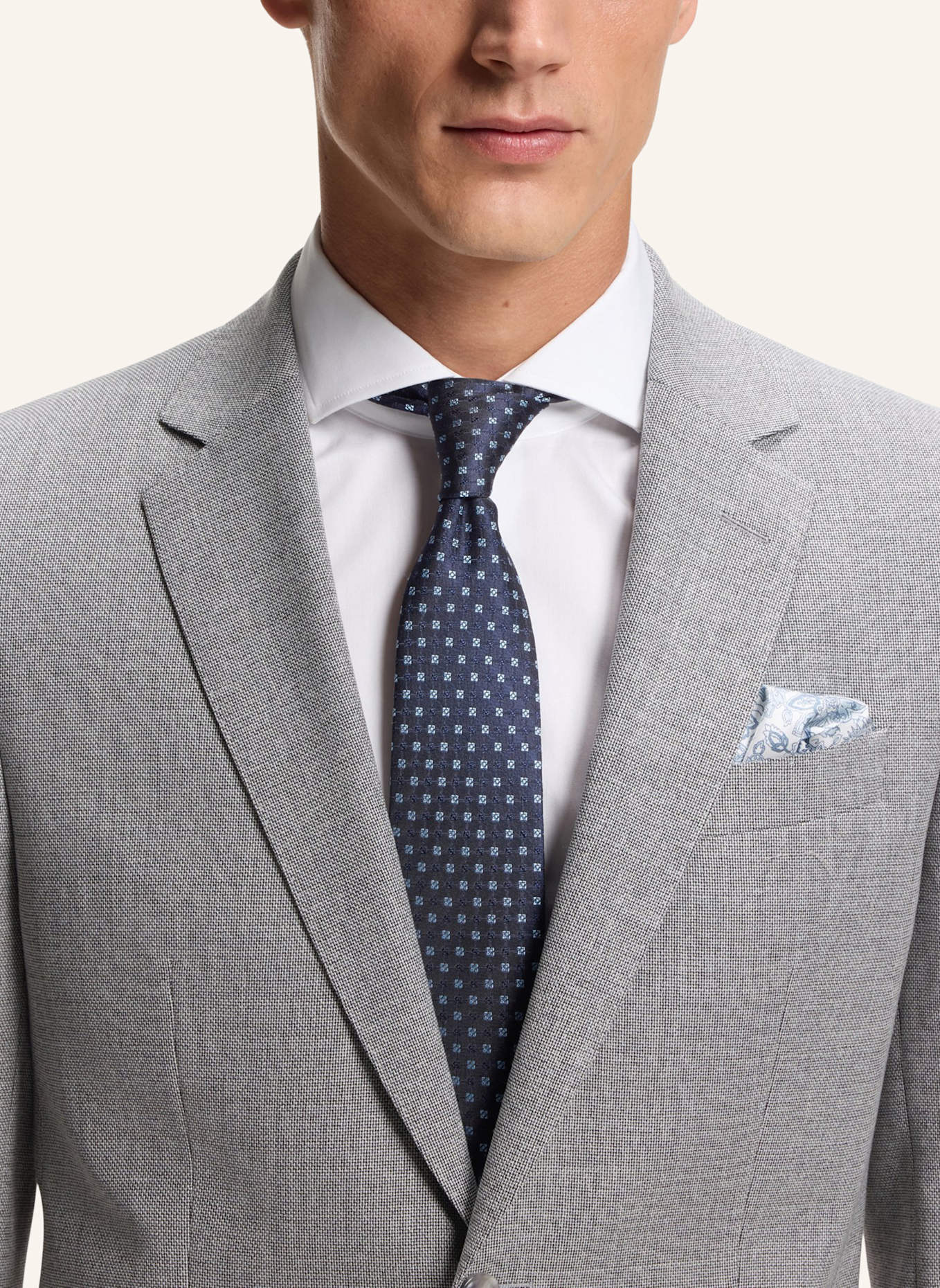 BOSS Krawatte H-TIE CM 7.5 253: DUNKELBLAU