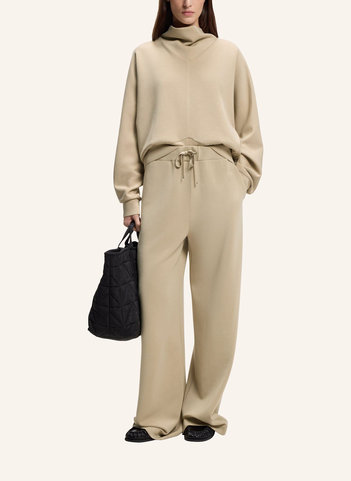 BOSS Casual Hose EPESYA Relaxed Fit: BEIGE