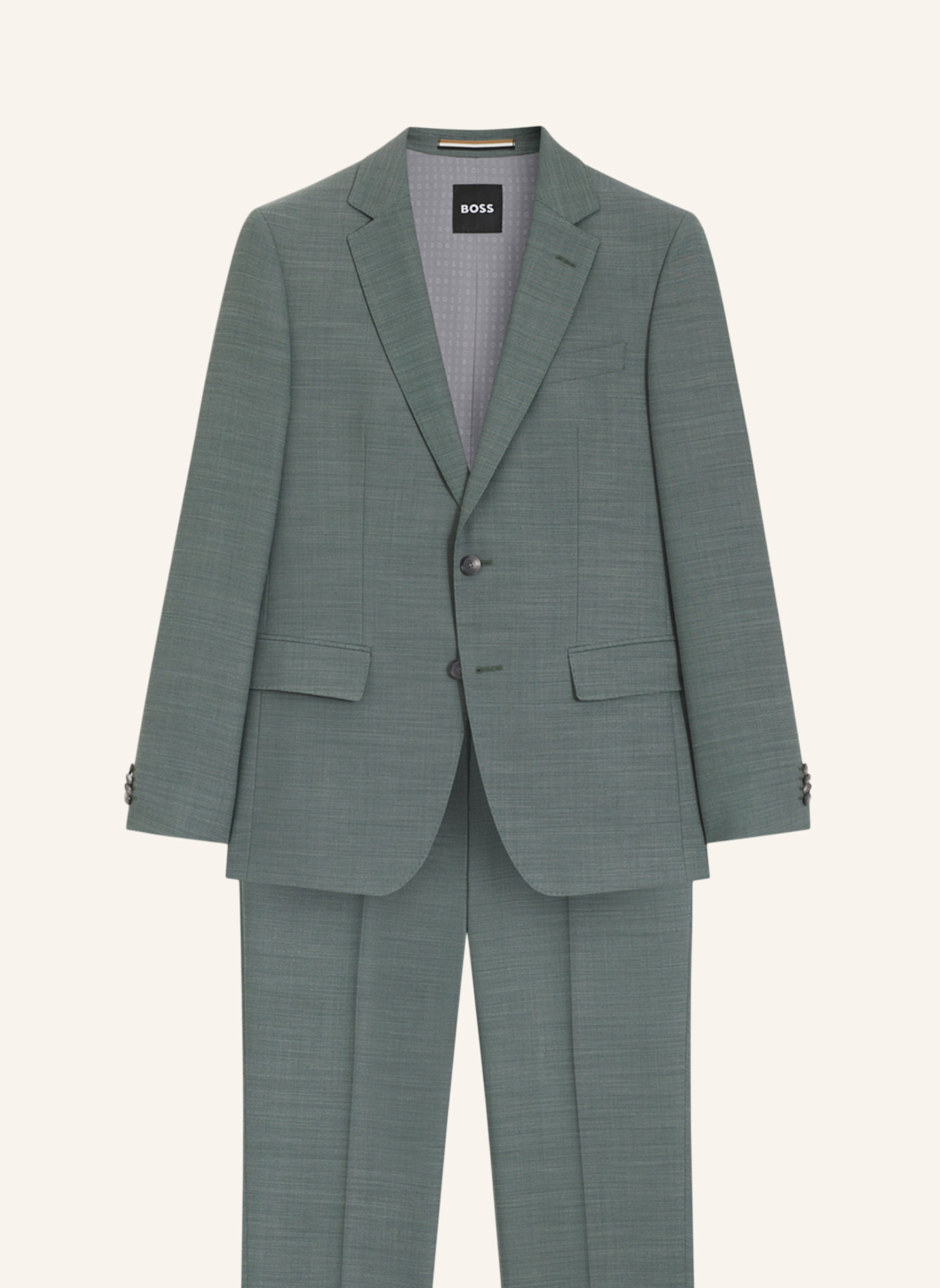 BOSS Business Anzug H-HUGE-2PCS-253 Slim Fit: GRÜN