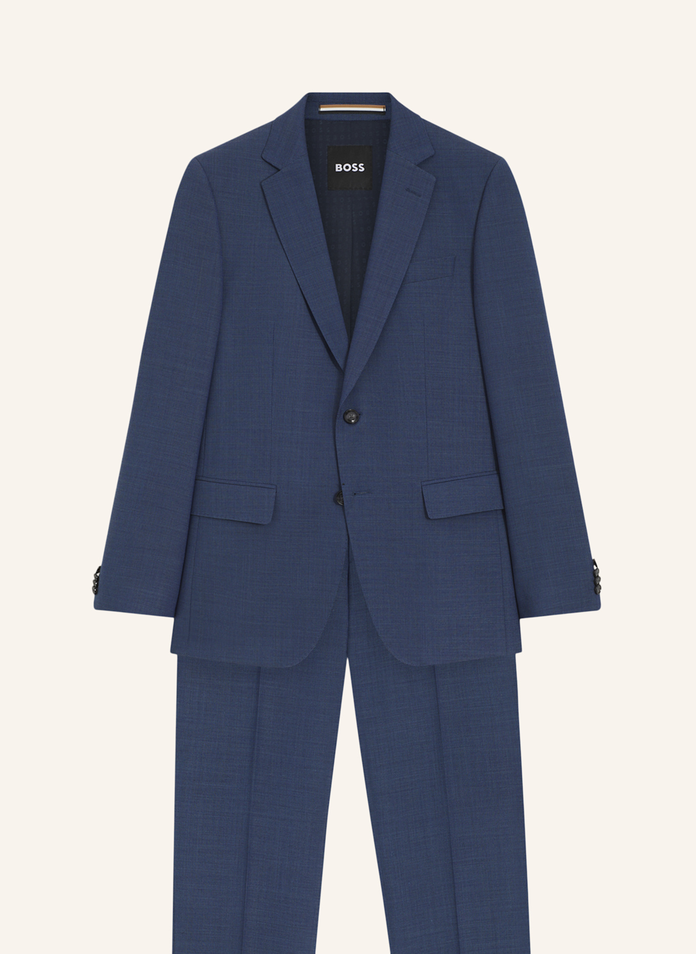 BOSS Business Anzug H-HUGE-2PCS-253 Slim Fit: BLAU