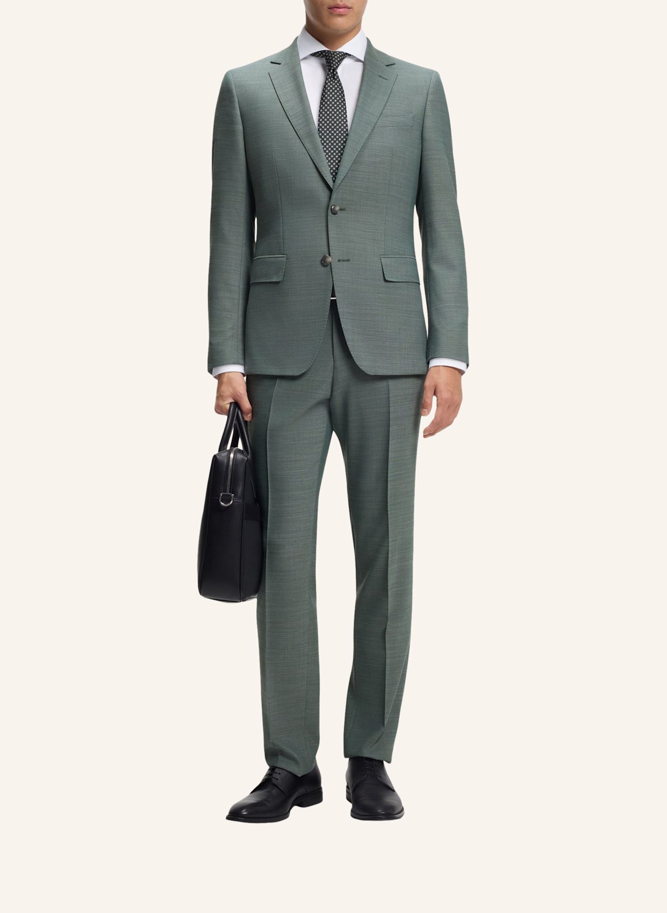 BOSS Business Anzug H-HUGE-2PCS-253 Slim Fit: GRÜN