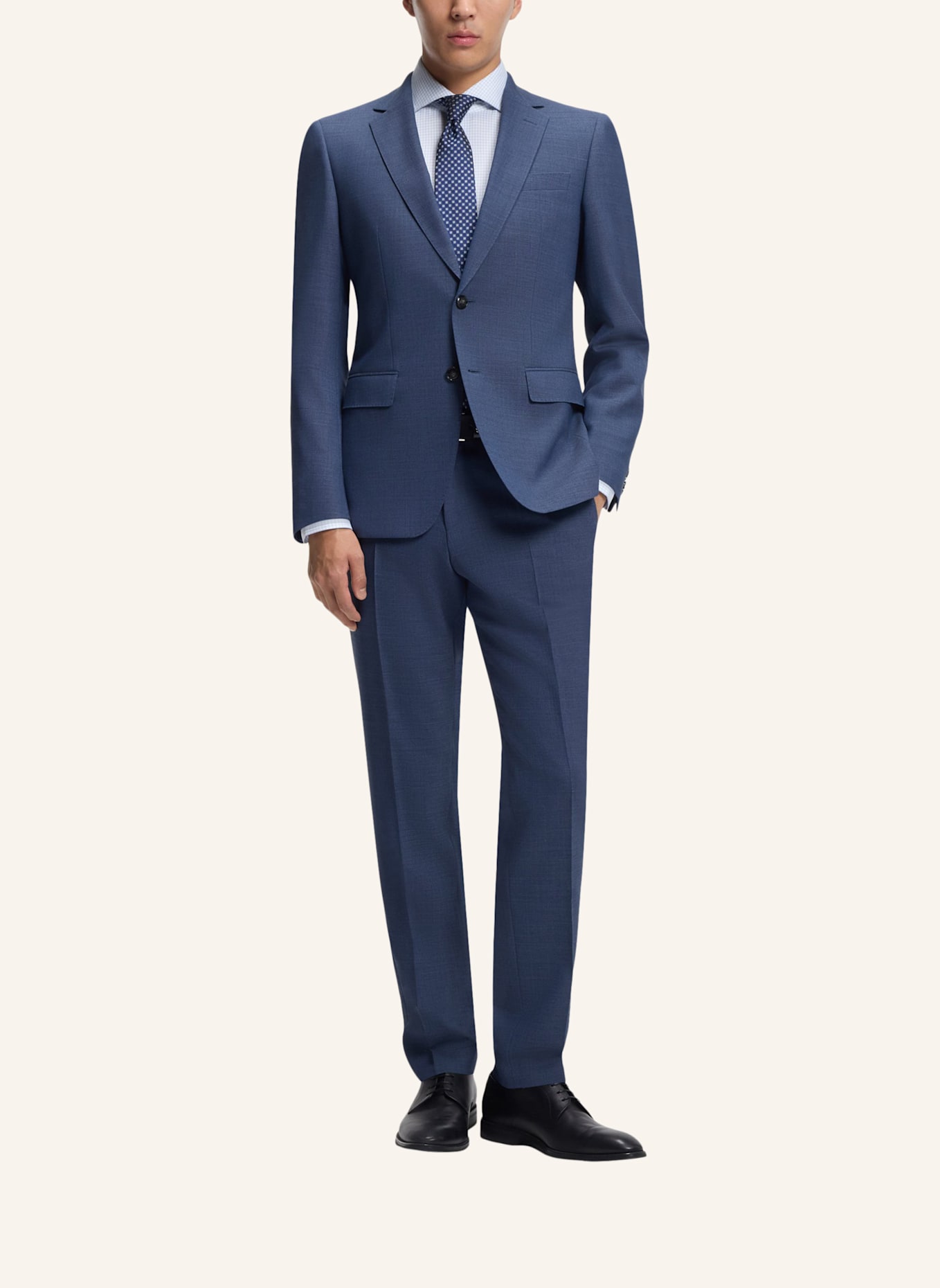BOSS Business Anzug H-HUGE-2PCS-253 Slim Fit: BLAU