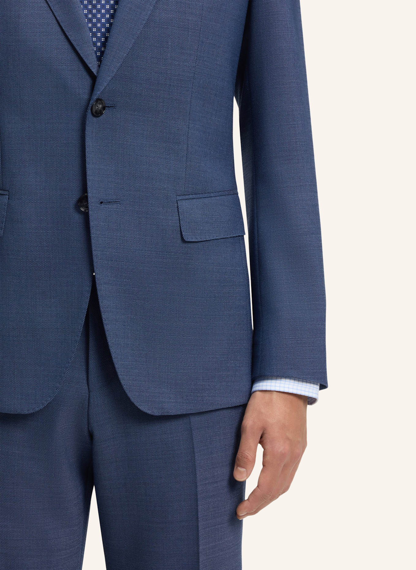 BOSS Business Anzug H-HUGE-2PCS-253 Slim Fit: BLAU