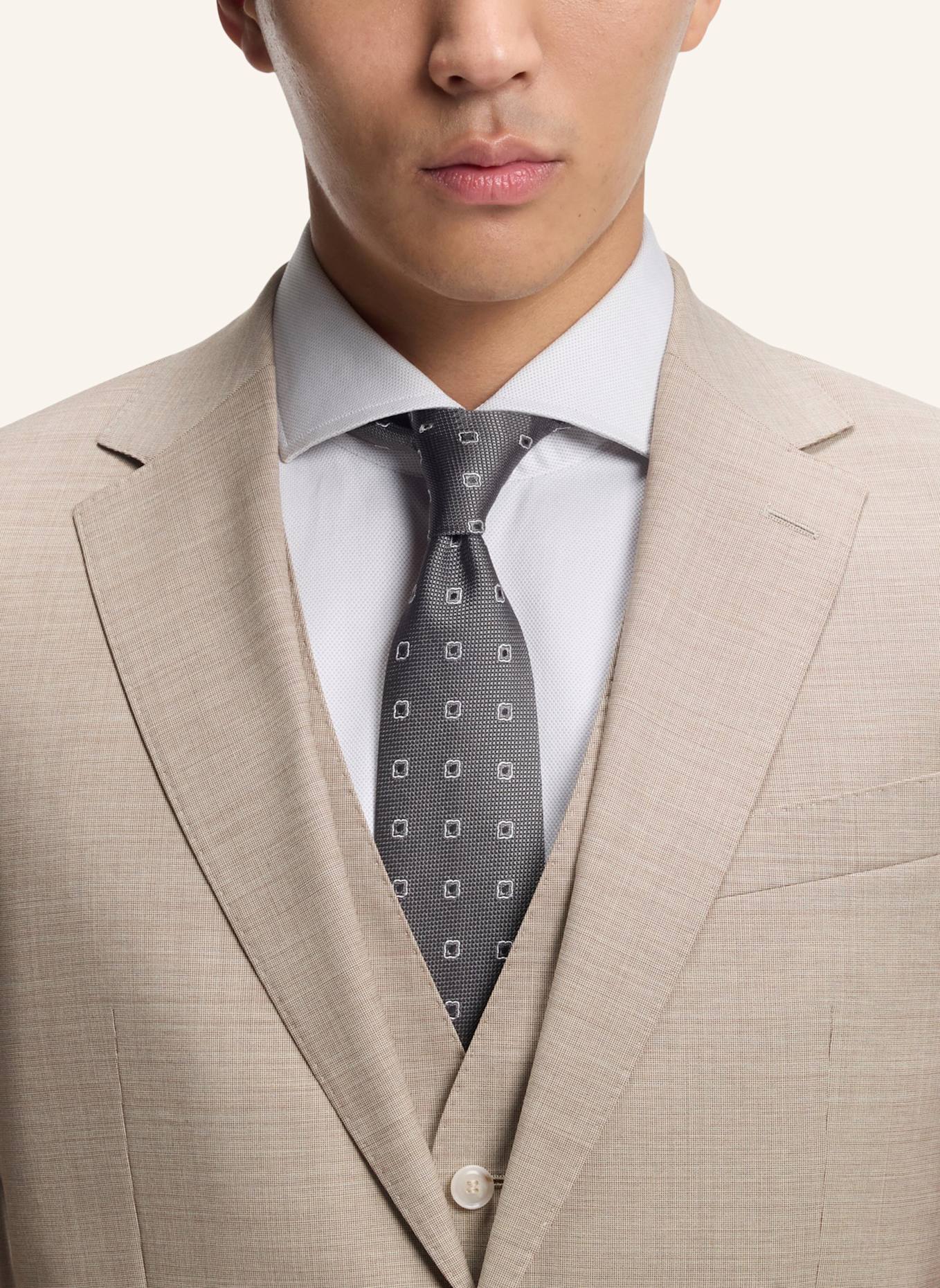 BOSS Business Anzug H-JECKSON-3PCS-253 Regular Fit: KHAKI