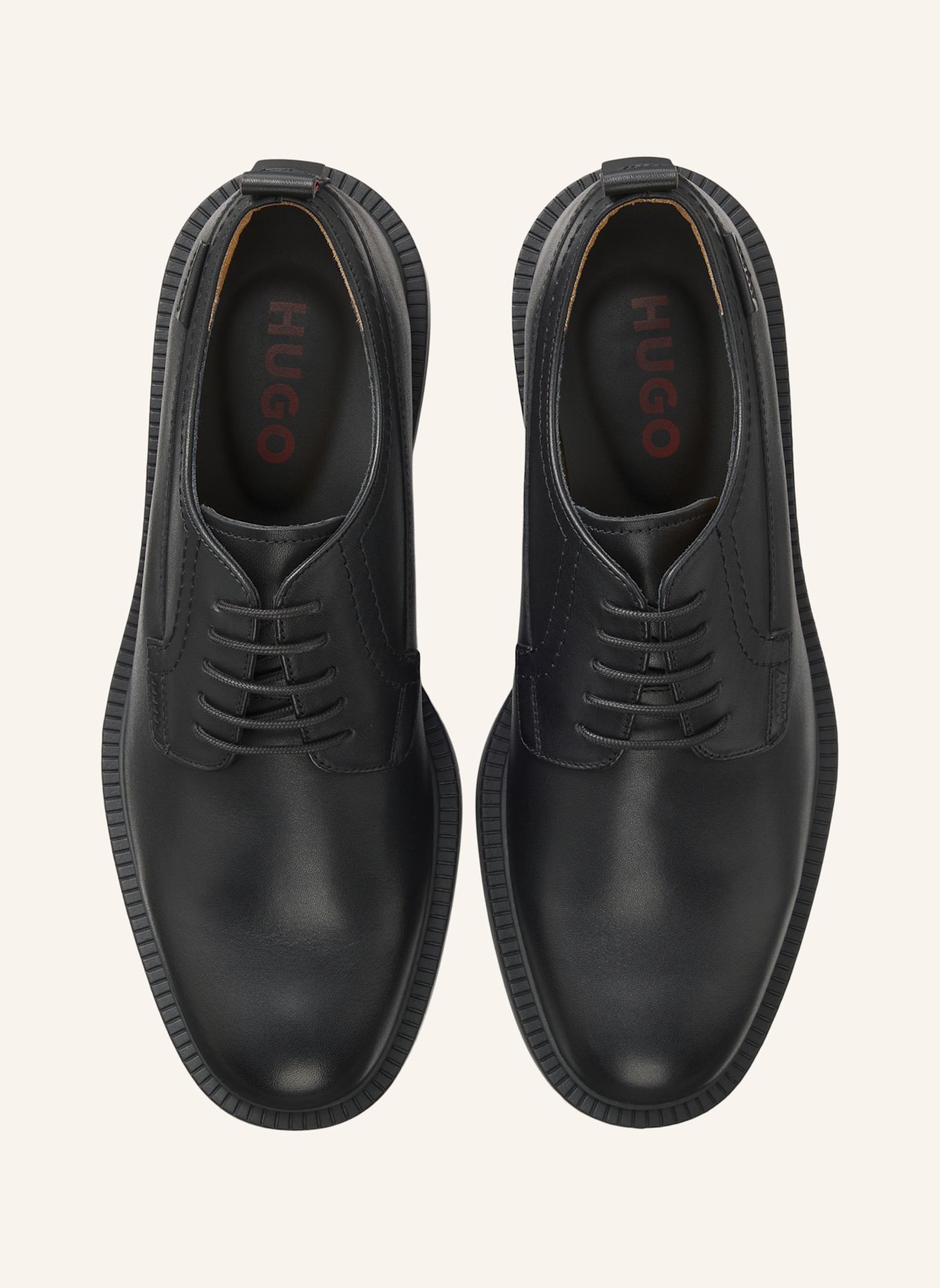 HUGO Business-Schnürschuh LYSANDER_DERB_LT: SCHWARZ