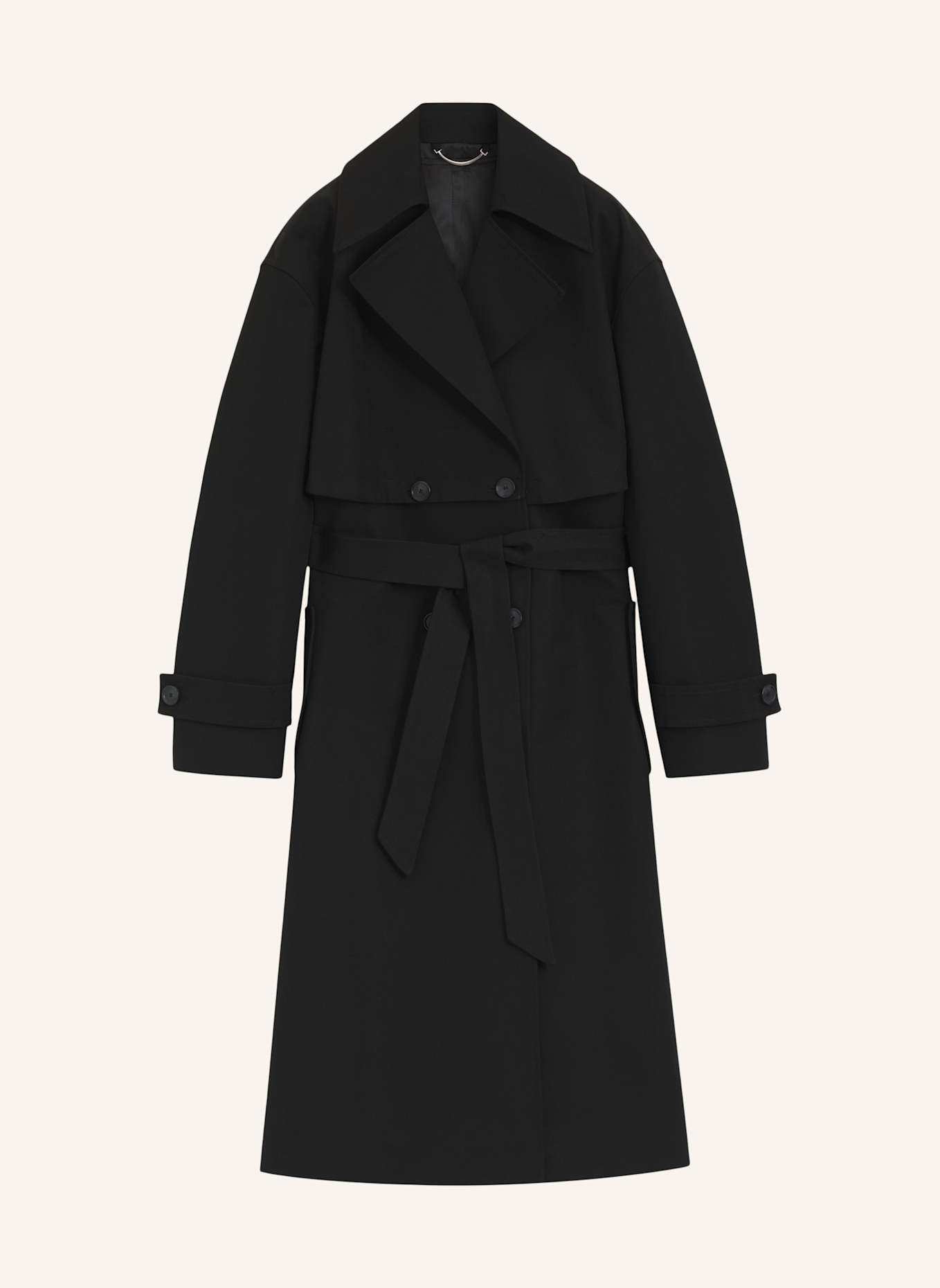 BOSS Klassischer Mantel CHANDRA Regular Fit: SCHWARZ