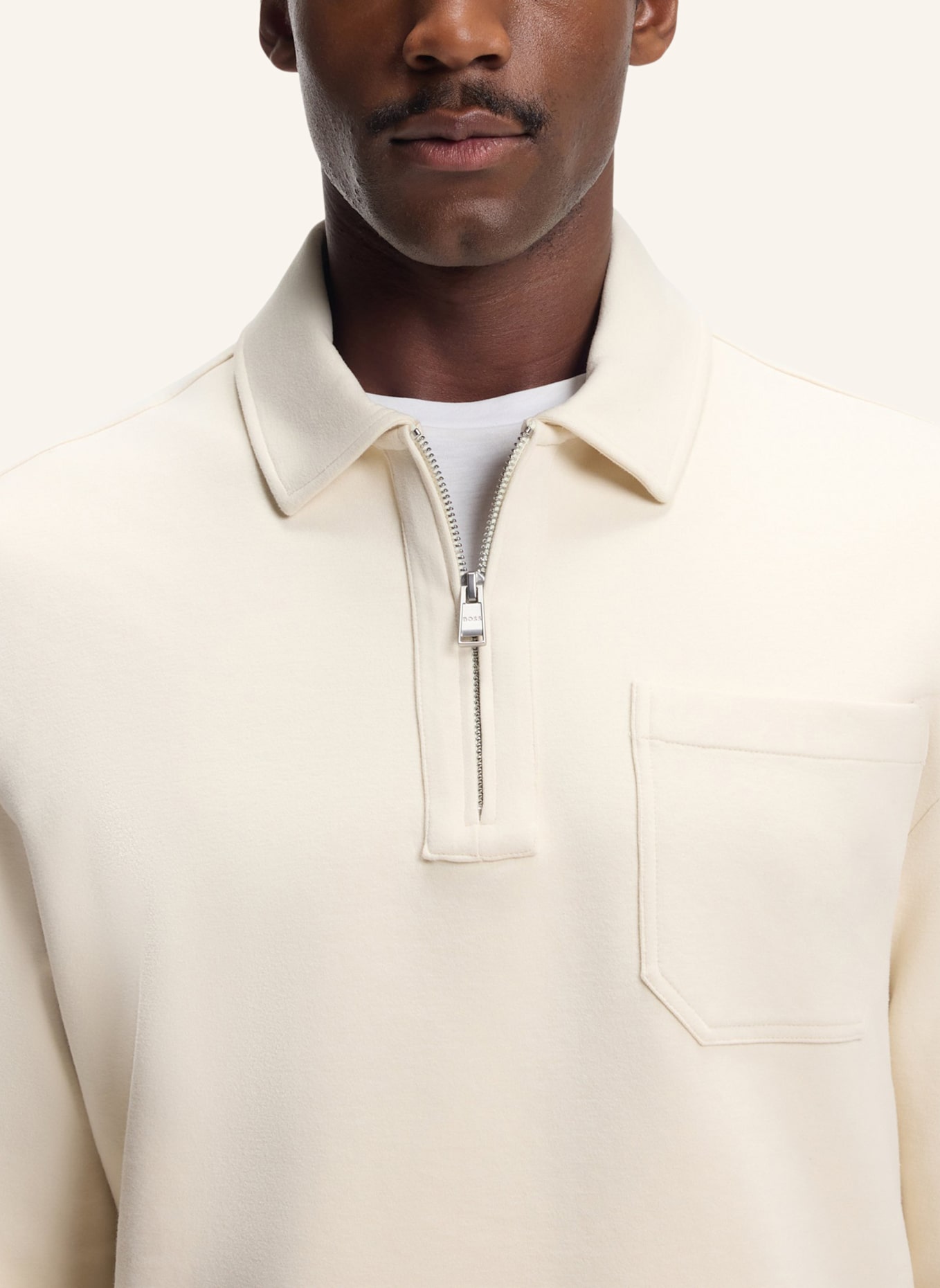 BOSS Sweatshirt C-SOTA 32 Relaxed Fit: WEISS