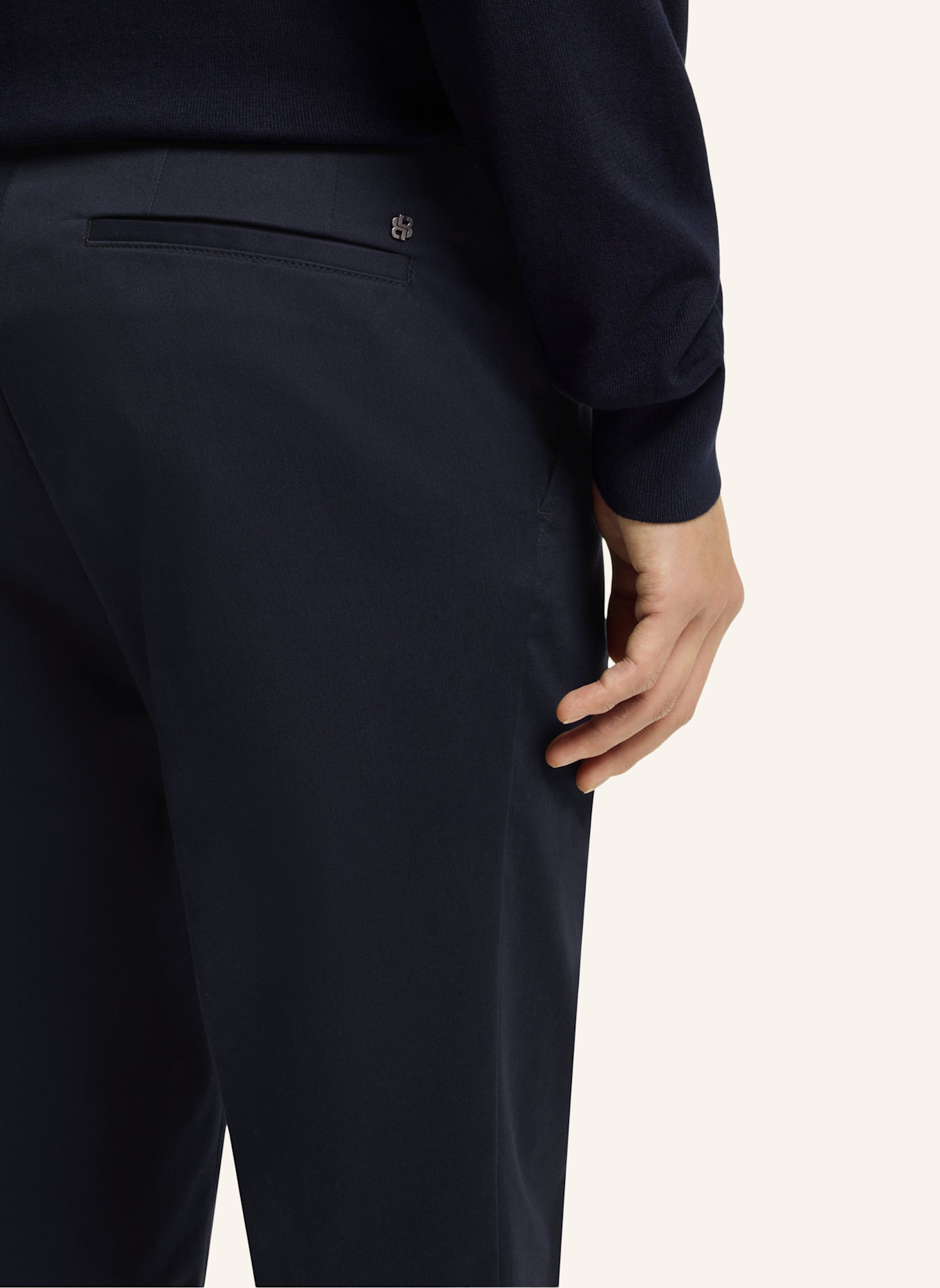 BOSS Business Hose C-GENIUS-TU-WG-261F Slim Fit: DUNKELBLAU