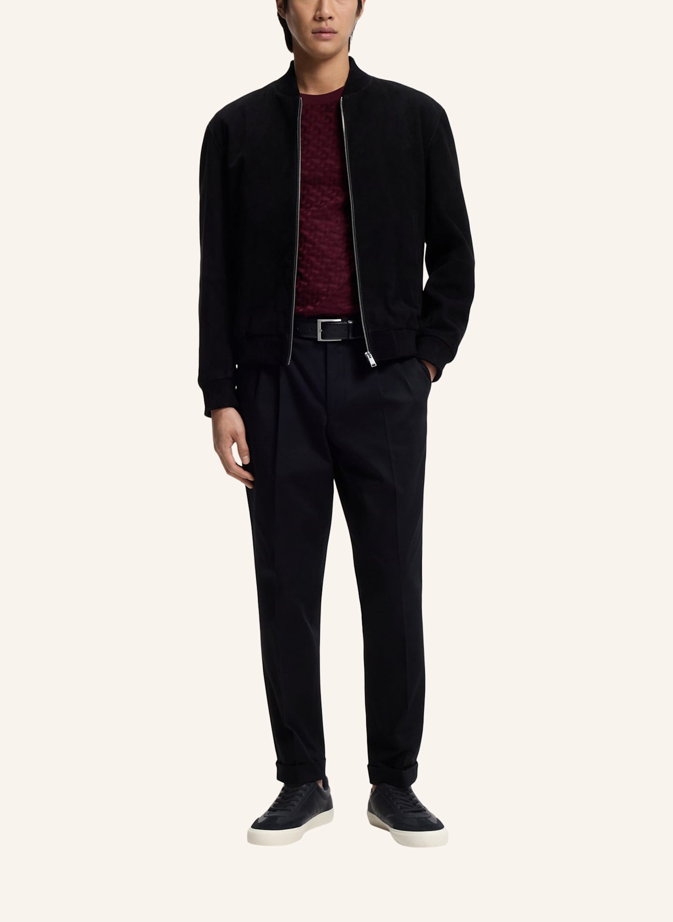 BOSS Sneaker AIDEN_TENN_SDGPUP: SCHWARZ