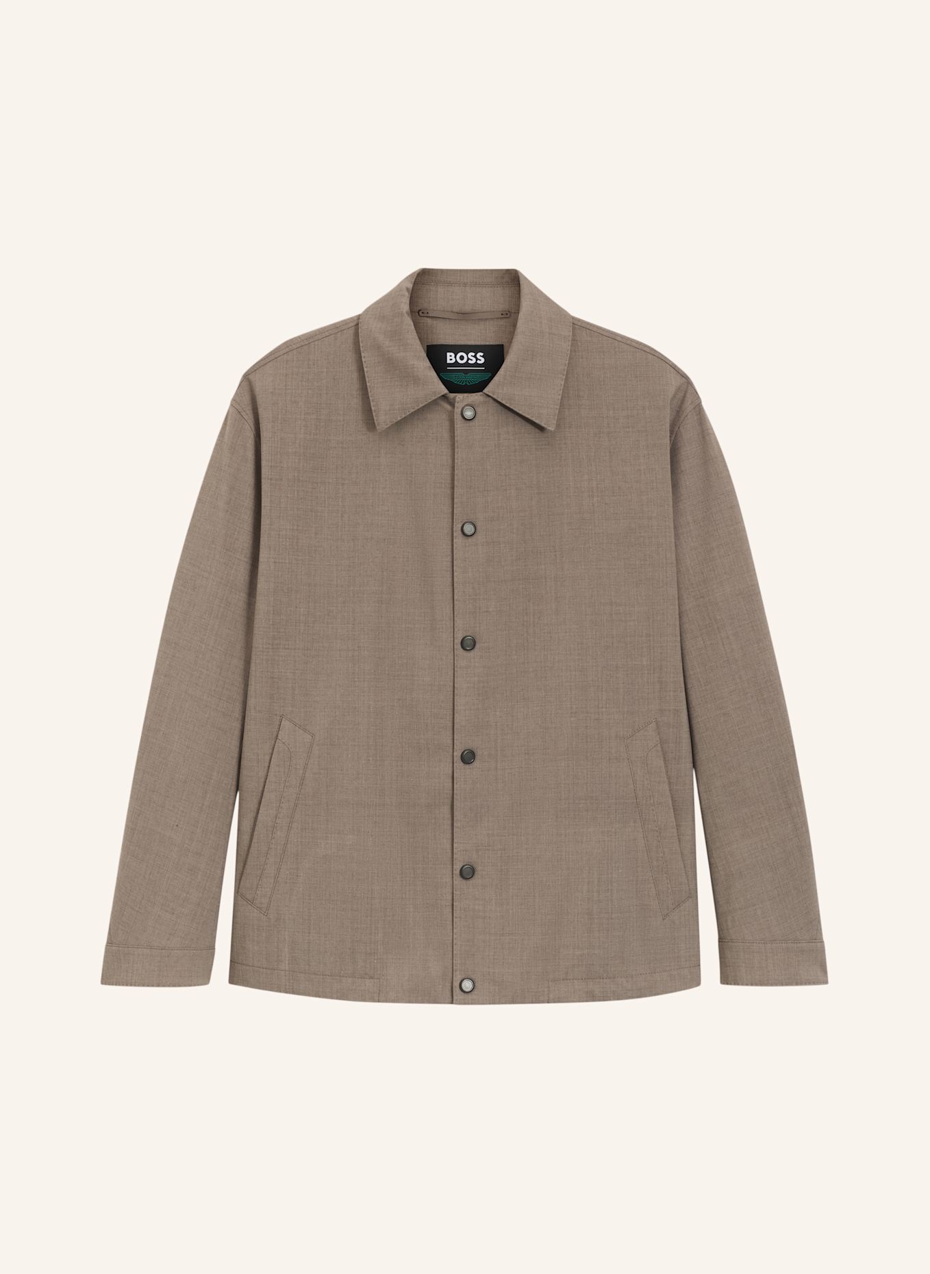 BOSS Casual Jacke H-CARLSTON_AM Regular Fit: TAUPE