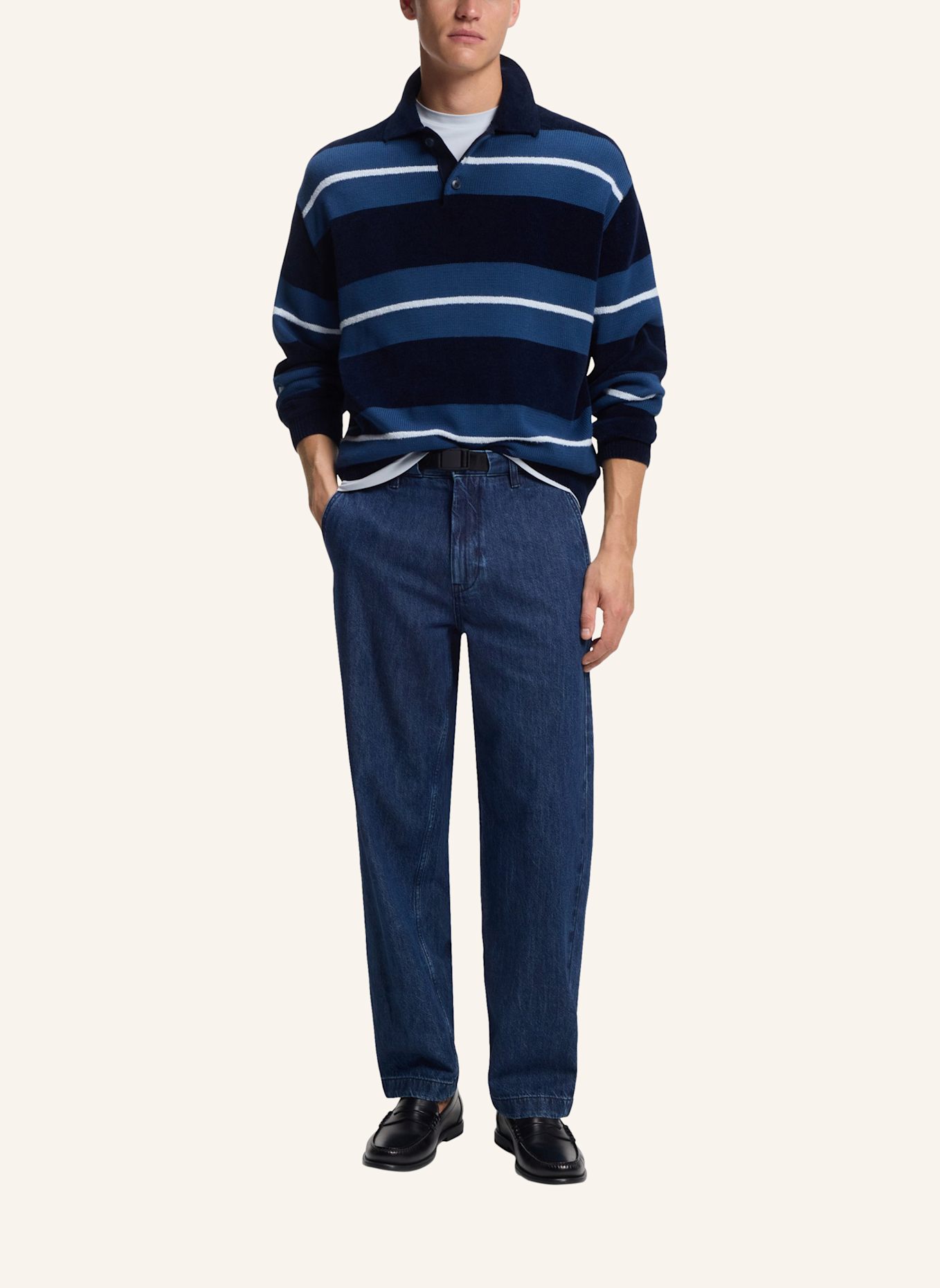 BOSS Jeans CHINO_STRAIGHT BO Tapered Fit: BLAU