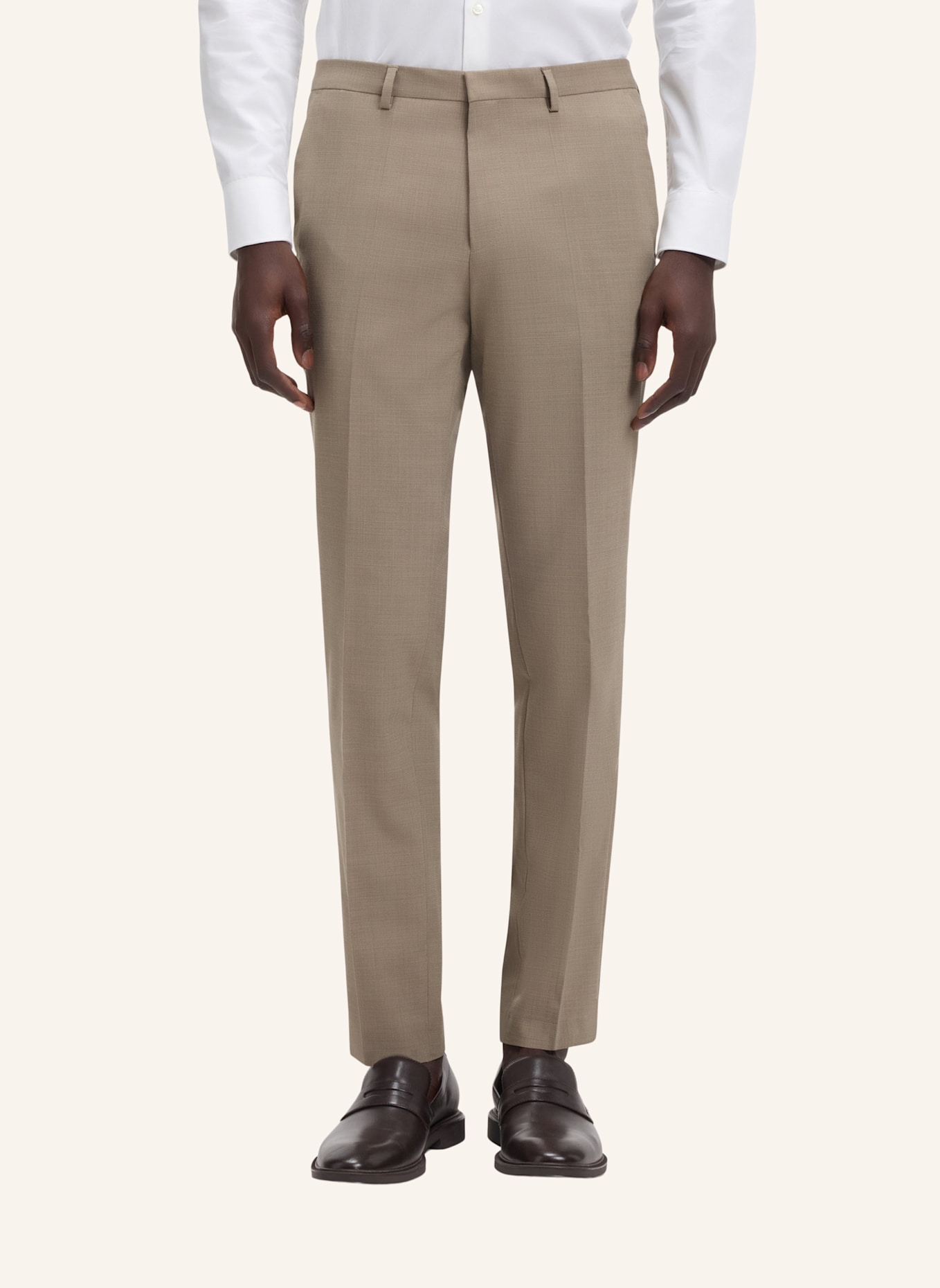 HUGO Business Anzug ARTI/HESTEN241V1X Extra-Slim Fit: BEIGE