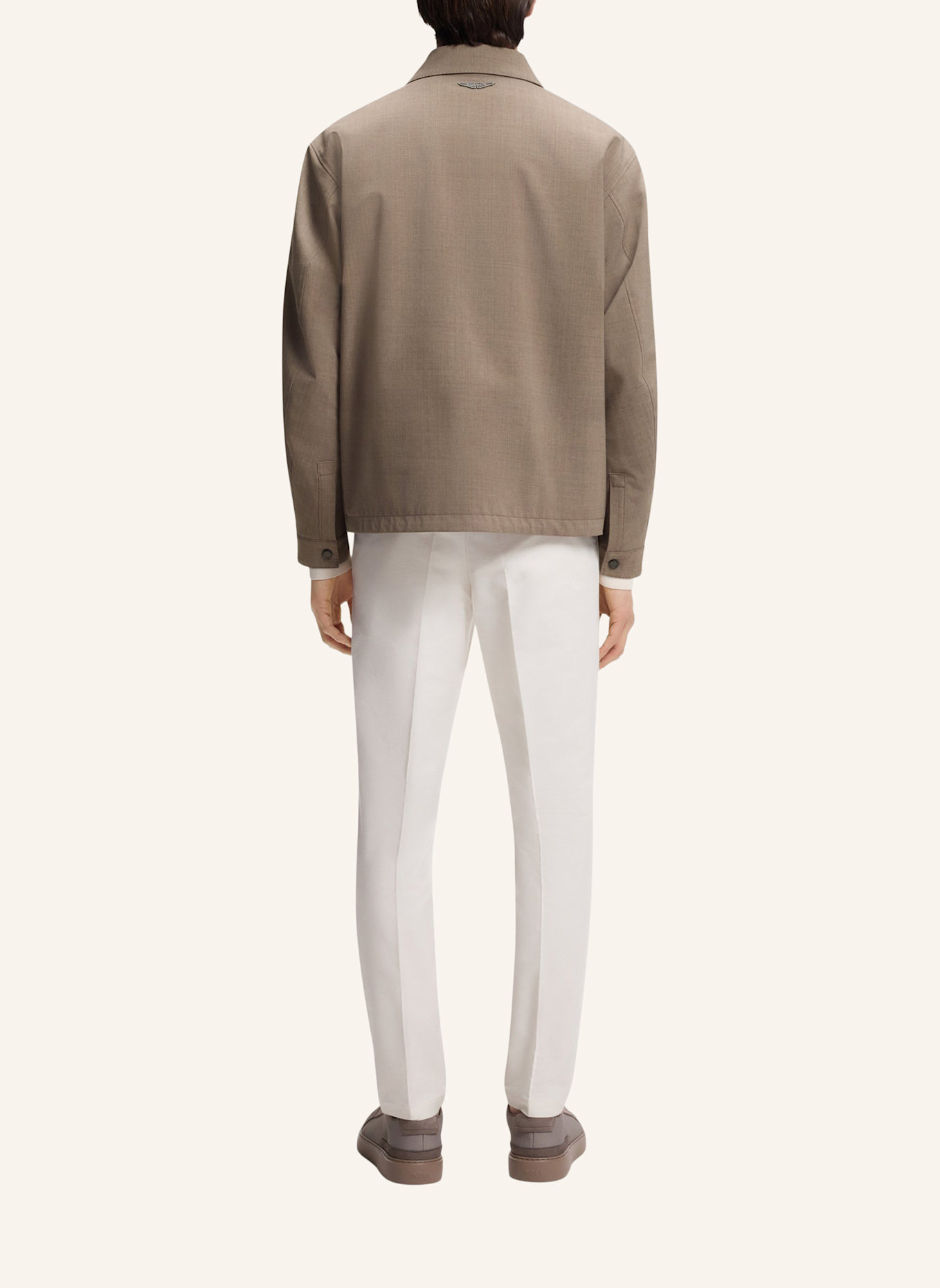 BOSS Casual Jacke H-CARLSTON_AM Regular Fit: TAUPE