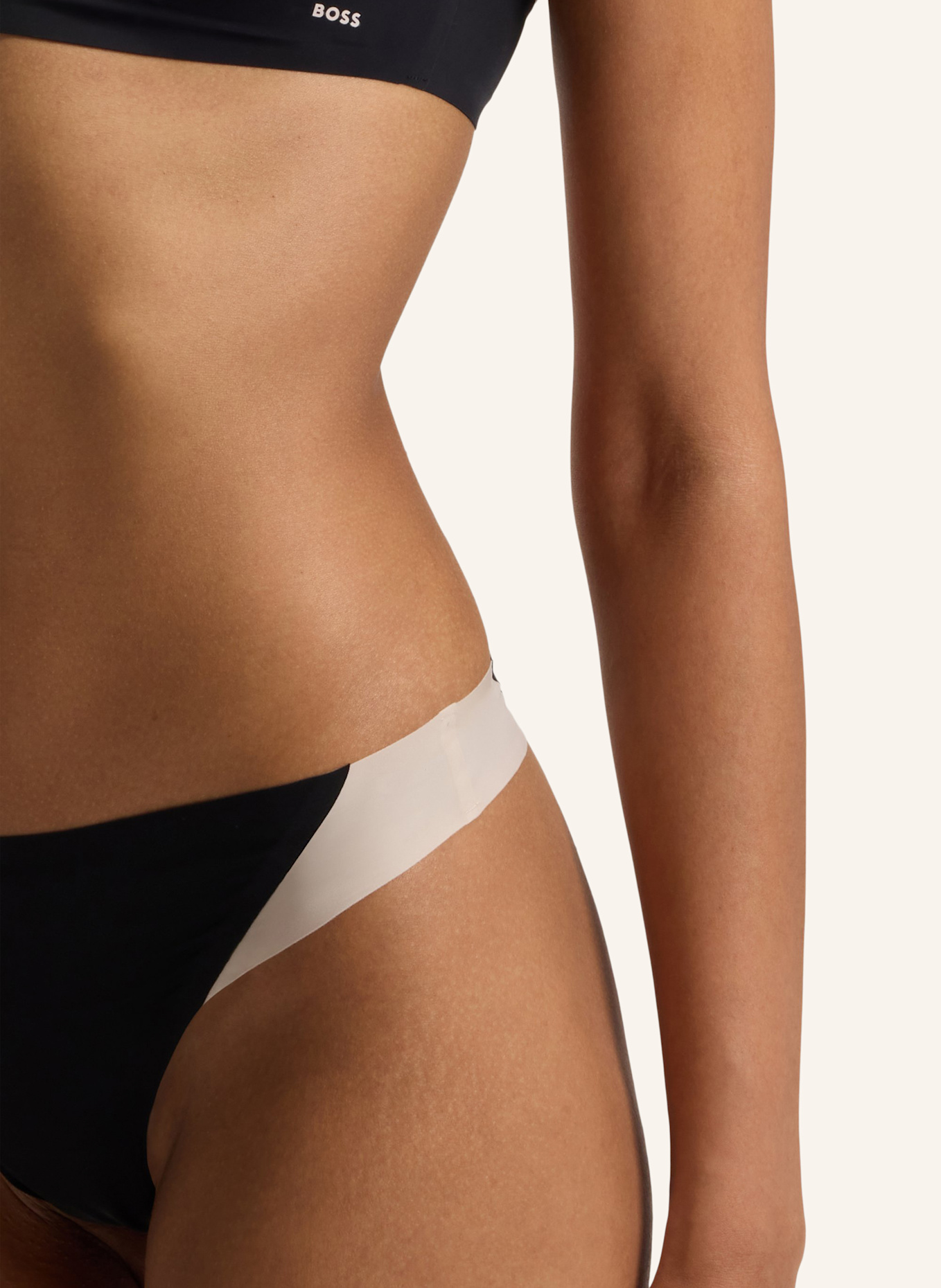 BOSS Slip THONG_B.MIRAGE: SCHWARZ