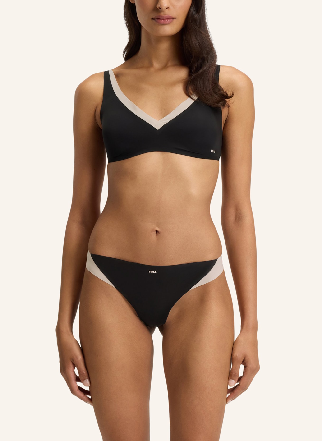 BOSS Slip THONG_B.MIRAGE: SCHWARZ