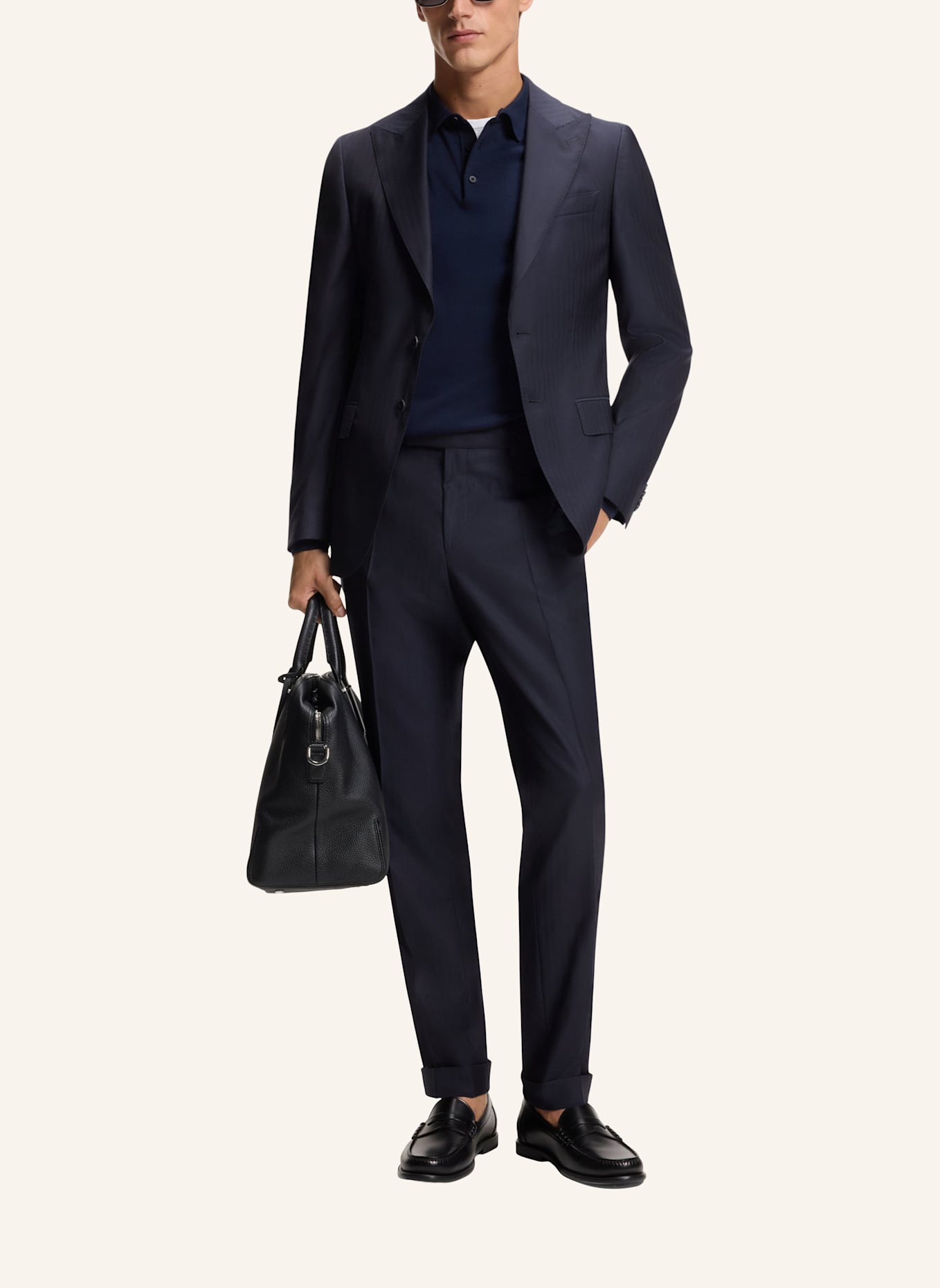 BOSS Business Anzug C-HUGE-2PCS-PK-261 Slim Fit: DUNKELBLAU