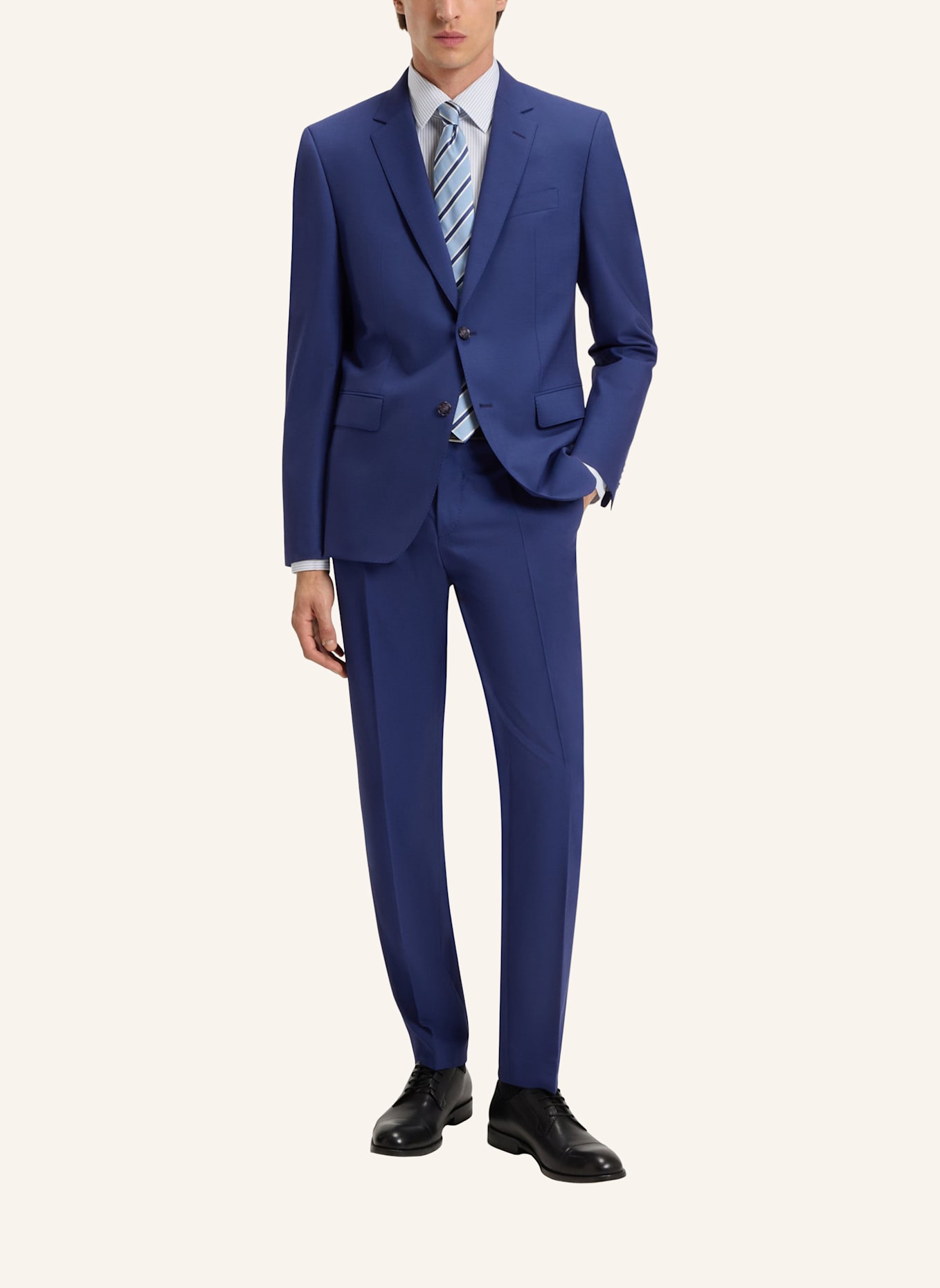 BOSS Business Anzug H-HUGE-2PCS-224 Slim Fit: DUNKELBLAU