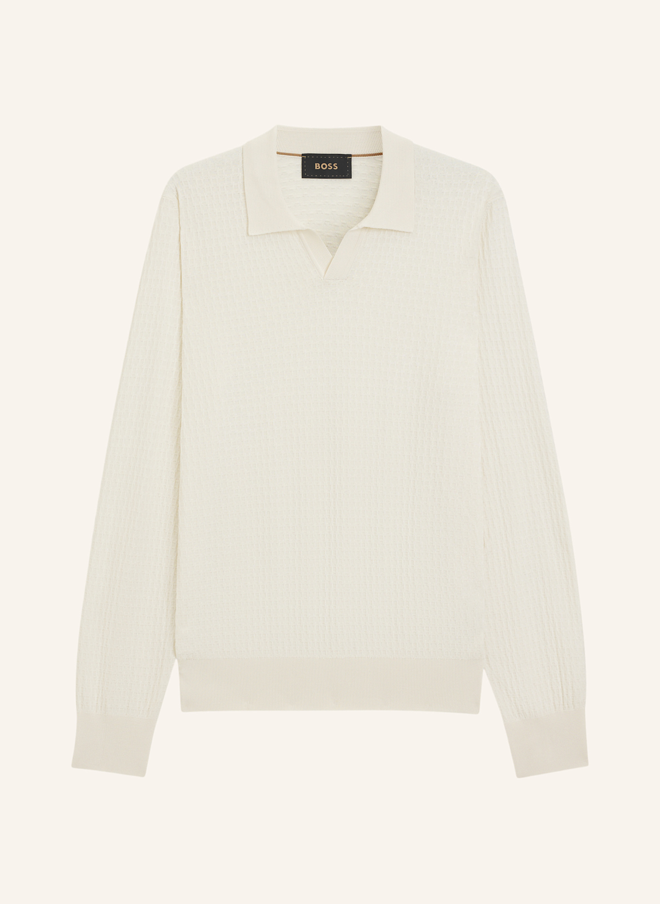 BOSS Pullover L-UMBARTO Regular Fit: WEISS