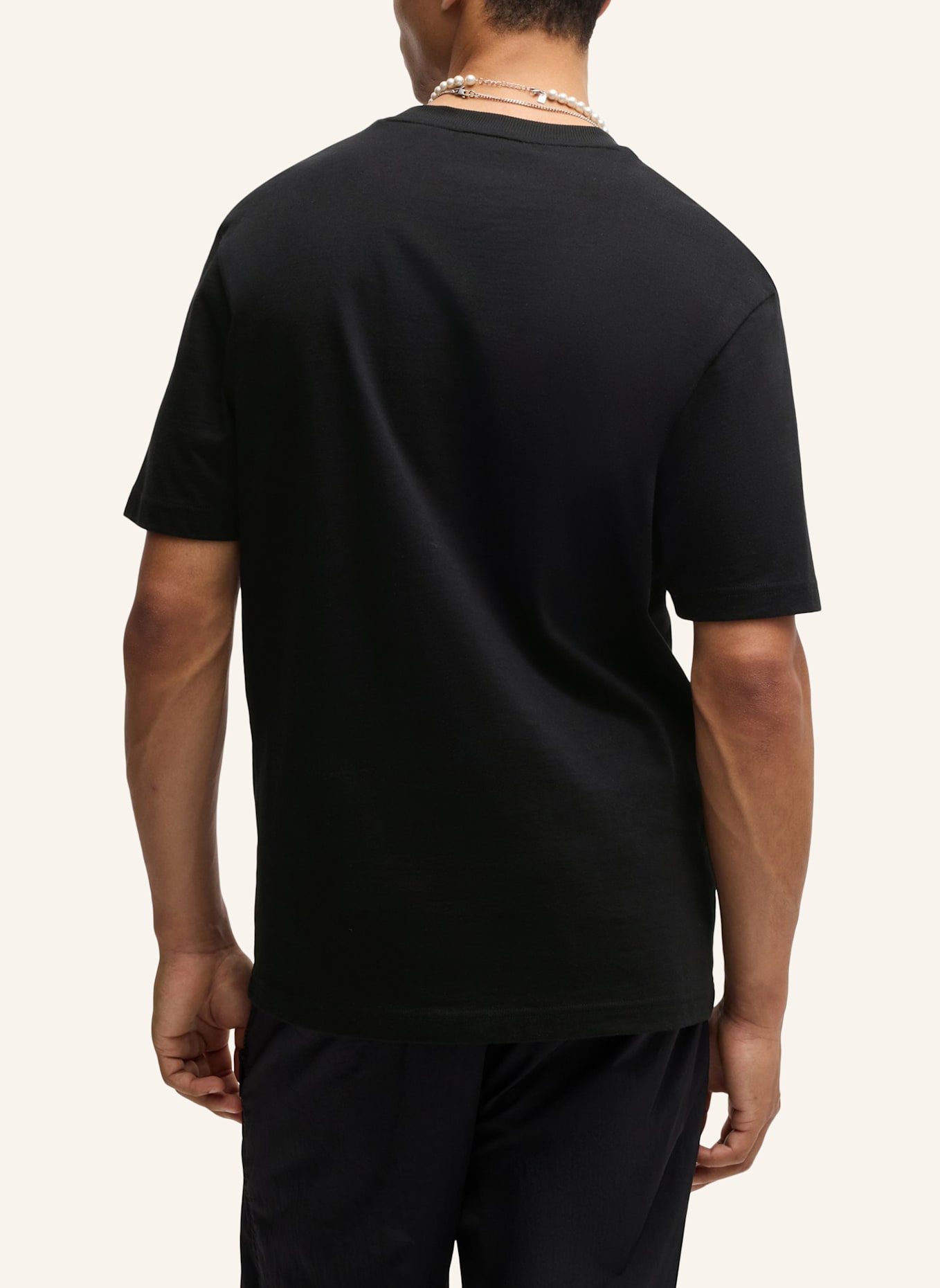 HUGO T-Shirt DICATIKO Relaxed Fit: SCHWARZ