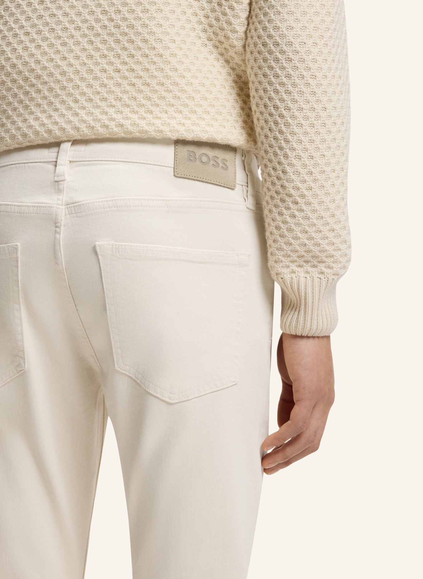 BOSS Jeans L-KAROO Slim Fit: WEISS