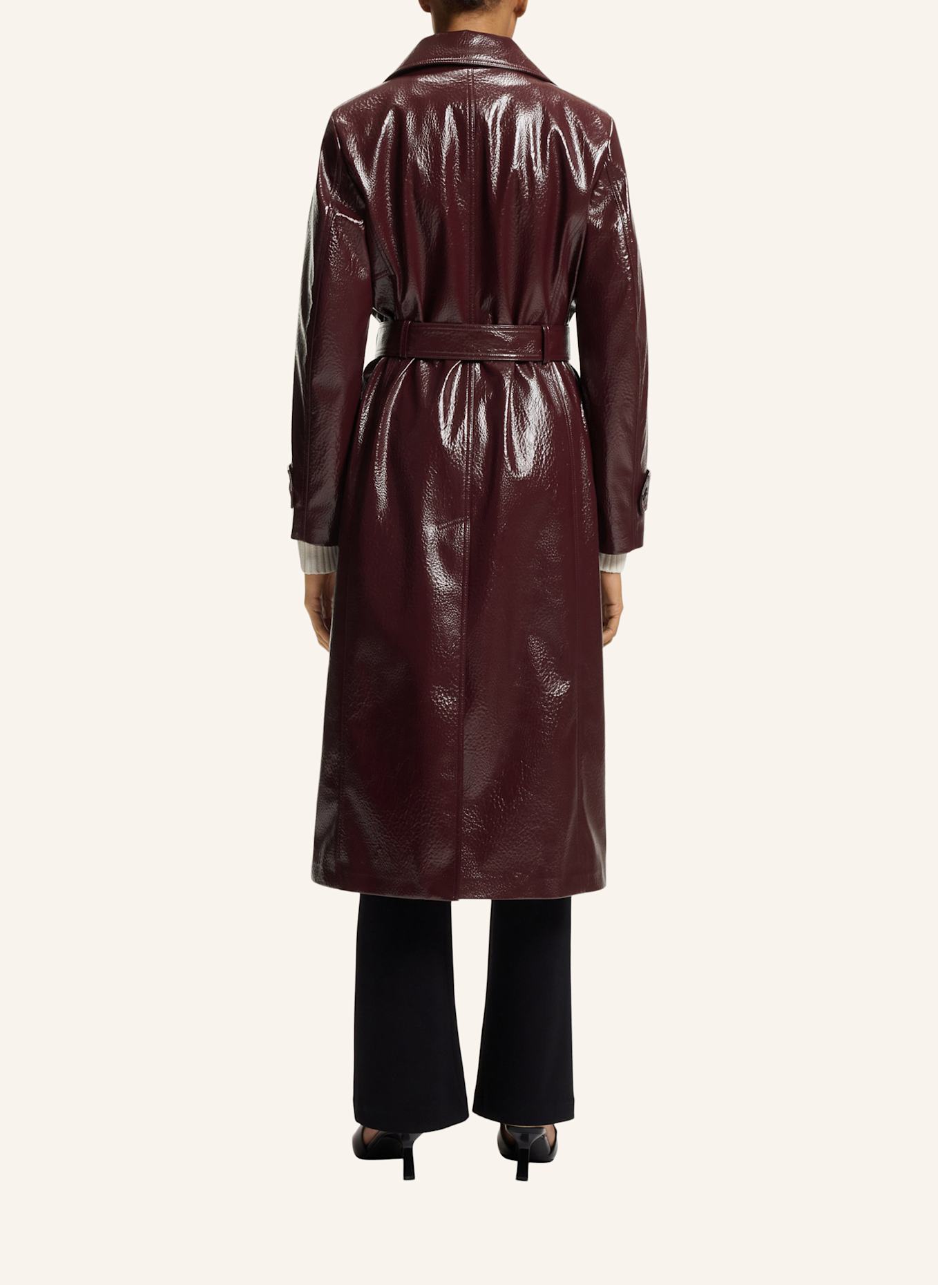 HUGO Trenchcoat MISANDO-1 Regular Fit: DUNKELLILA