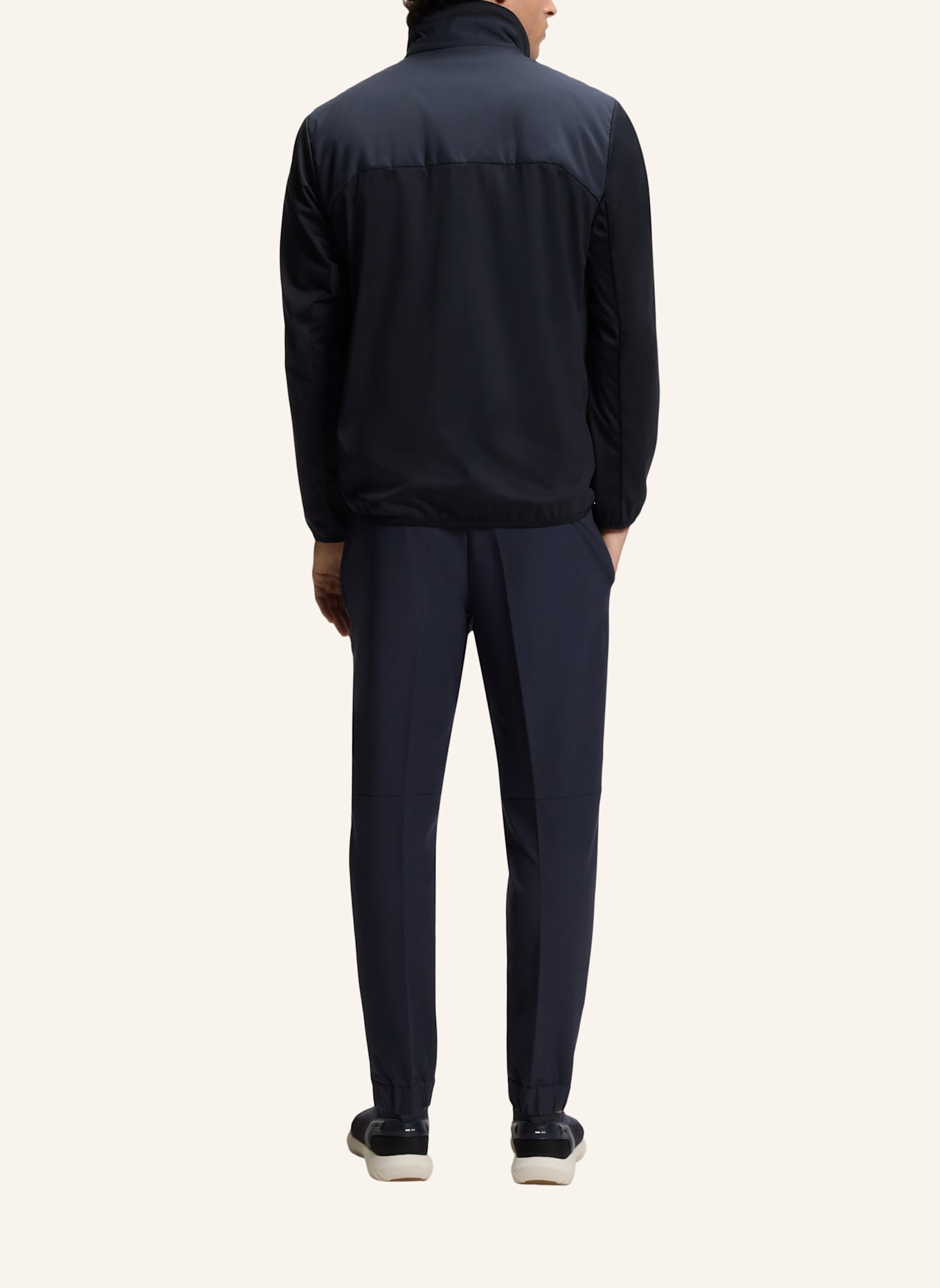 BOSS Casual Jacke OW_GOC CHIP Regular Fit: DUNKELBLAU